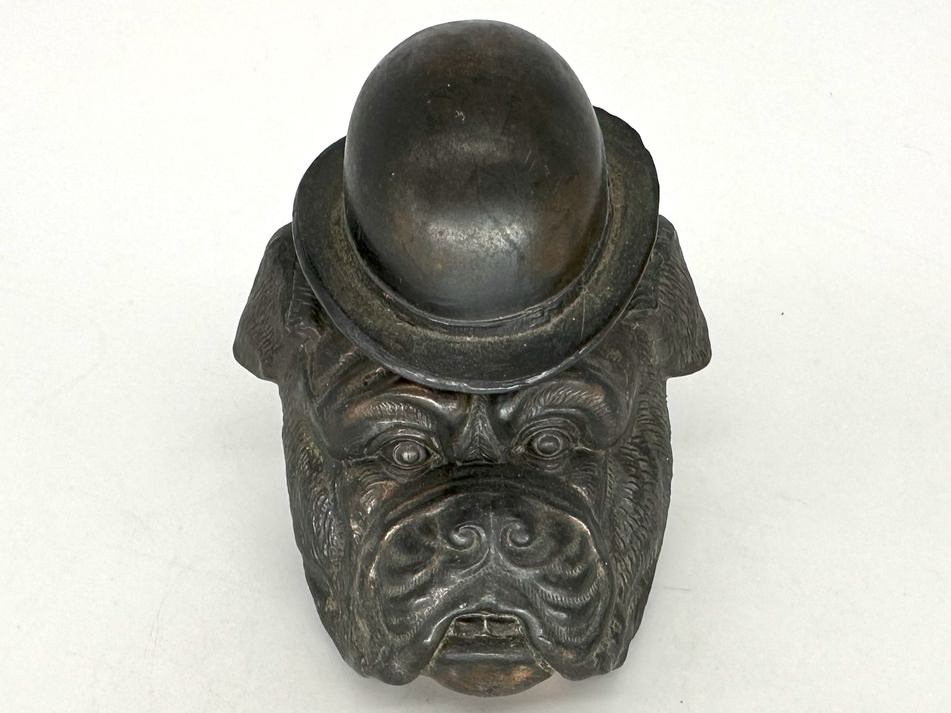 Dog – Bulldog Wearing a Bowler Hat