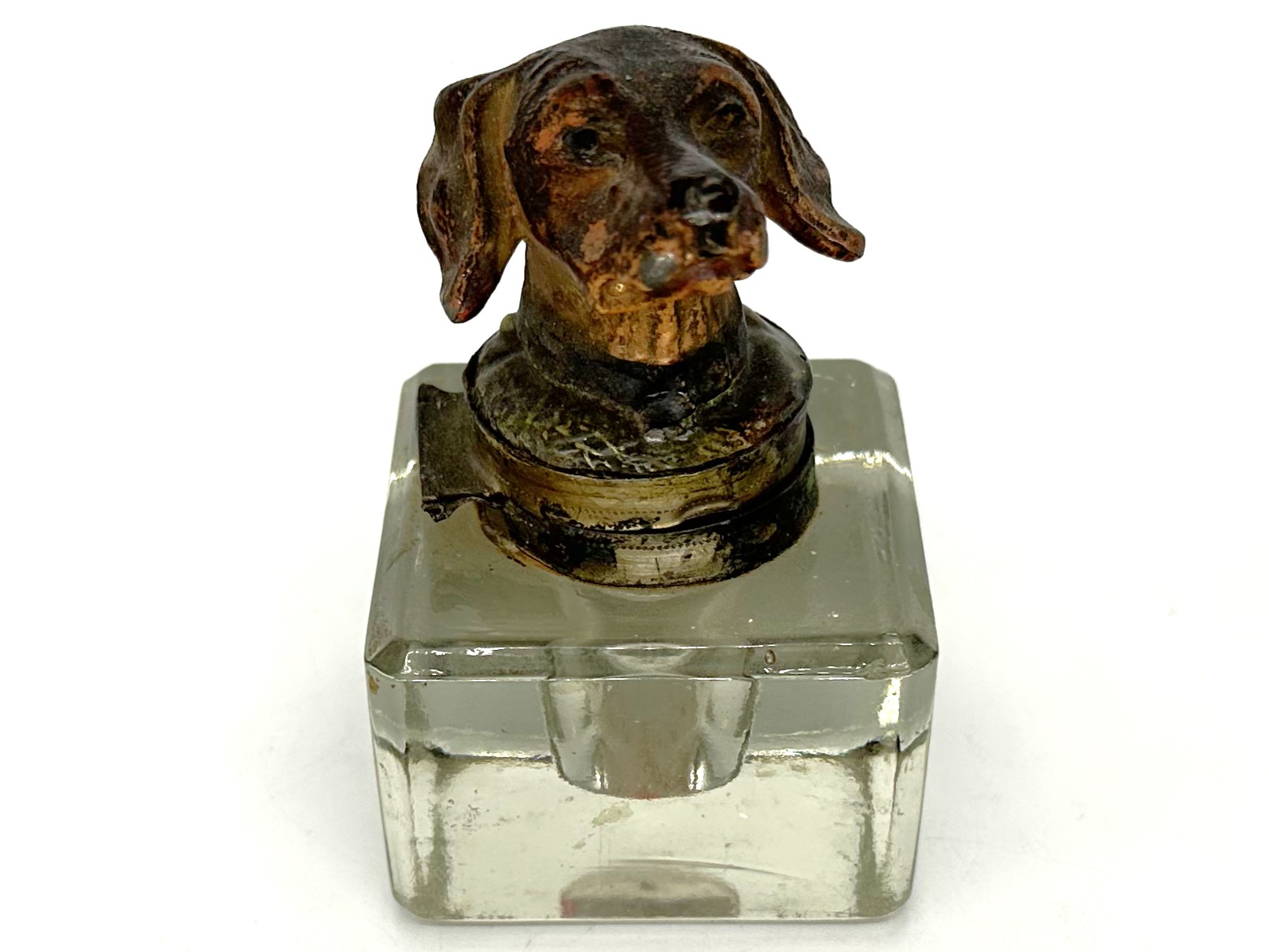 Dog – Glass Inkwell with Dog Lid