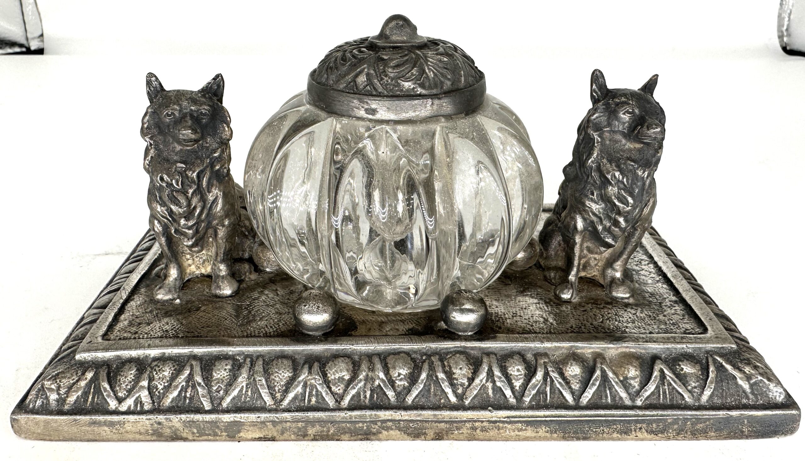 Dog – Collies Flanking Inkwell