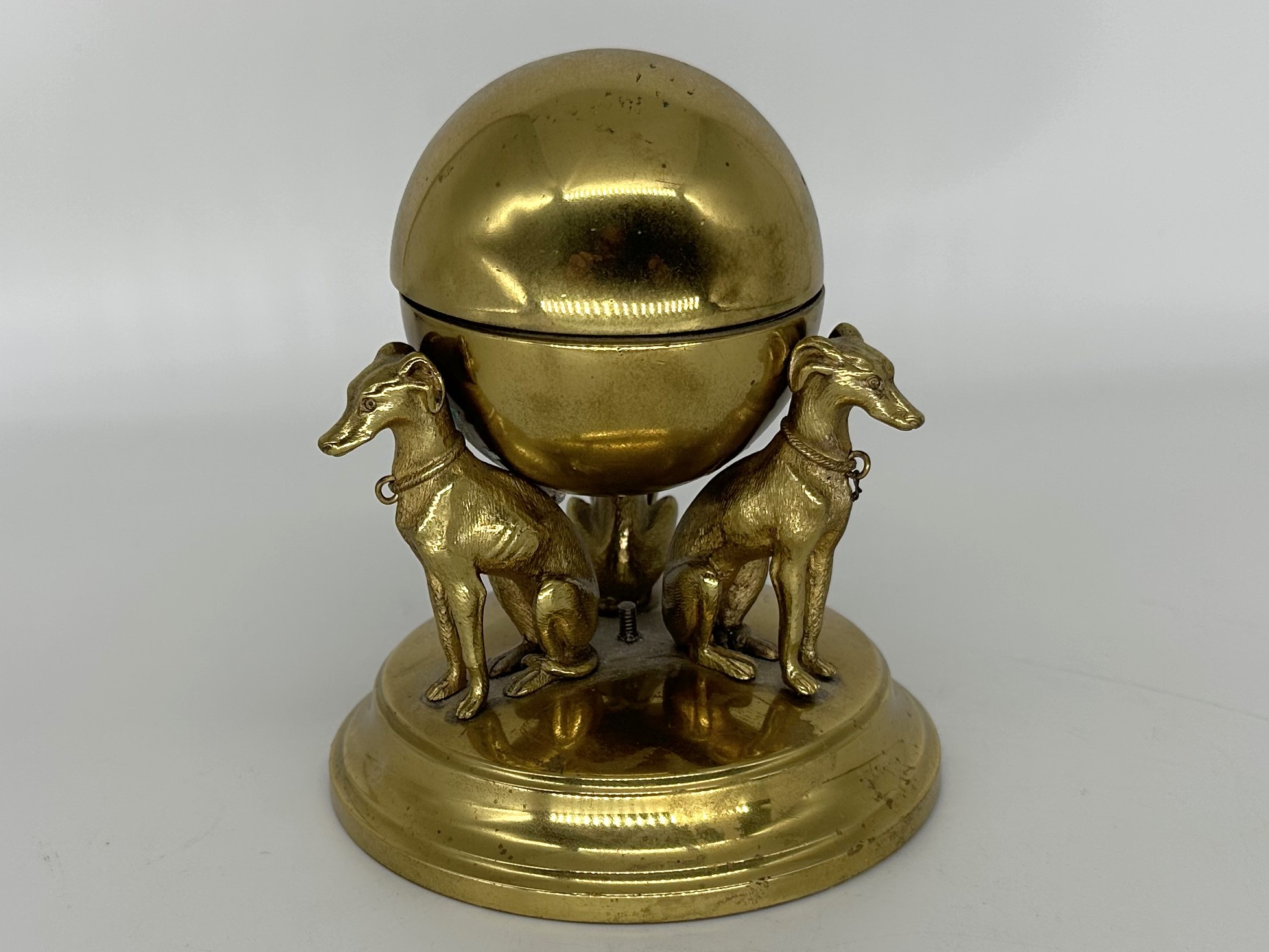 Dog – Greyhound Mounted Inkwell