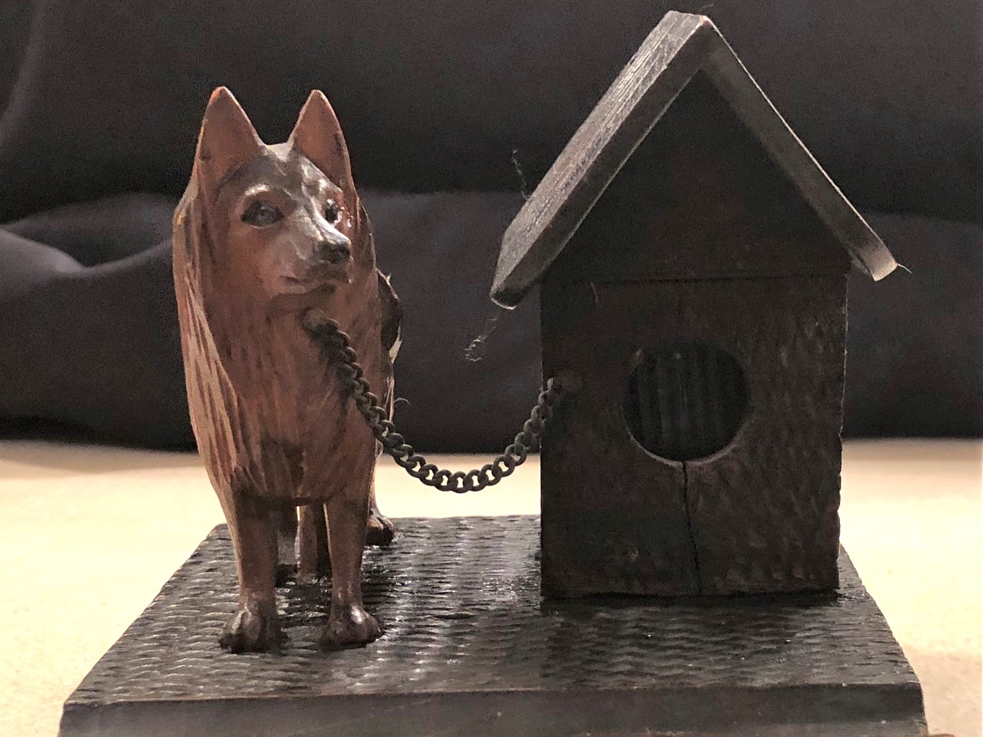 Dog – Chained to Dog House