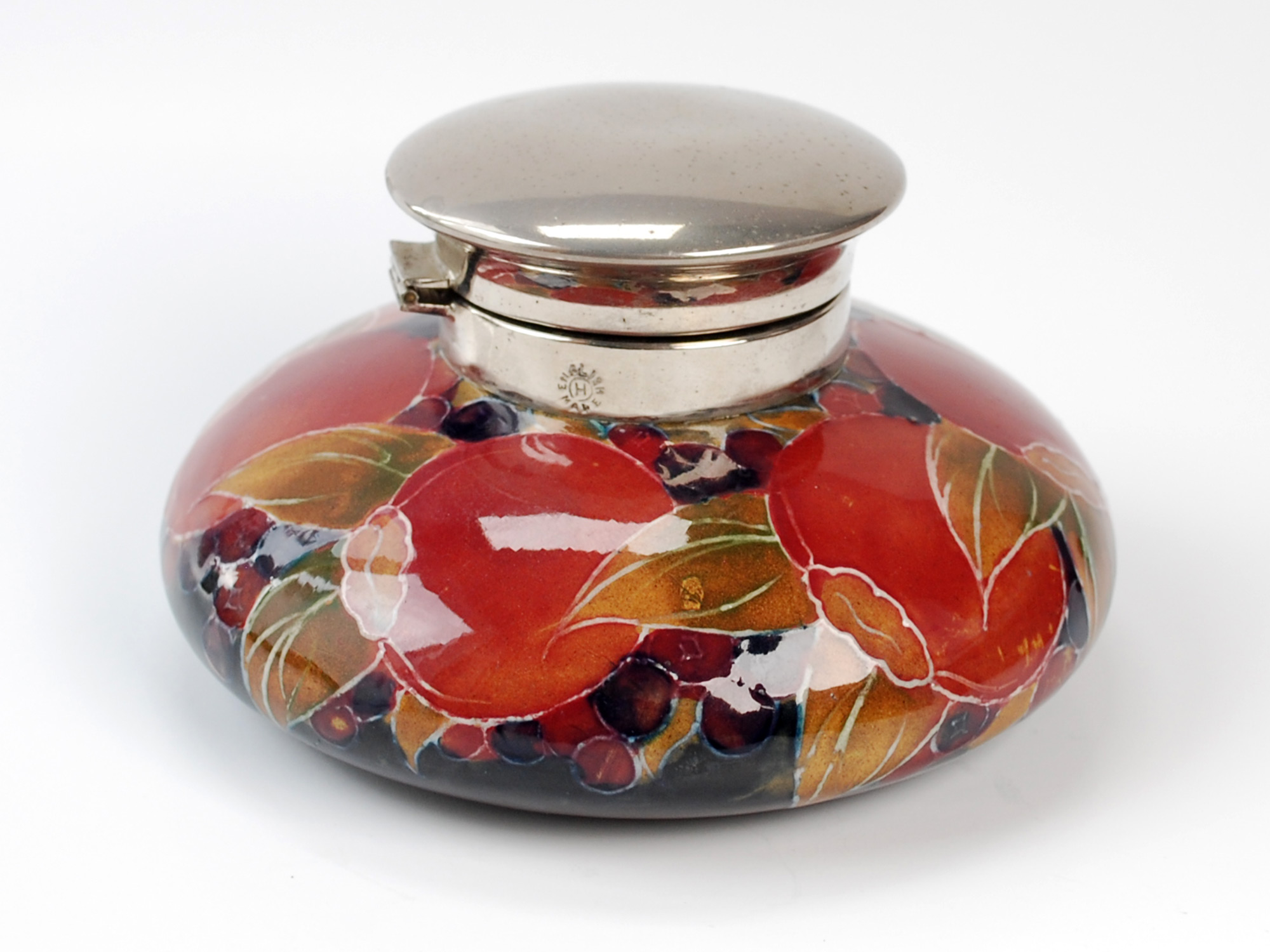 Moorcroft Inkwell, Pomegranite Pattern