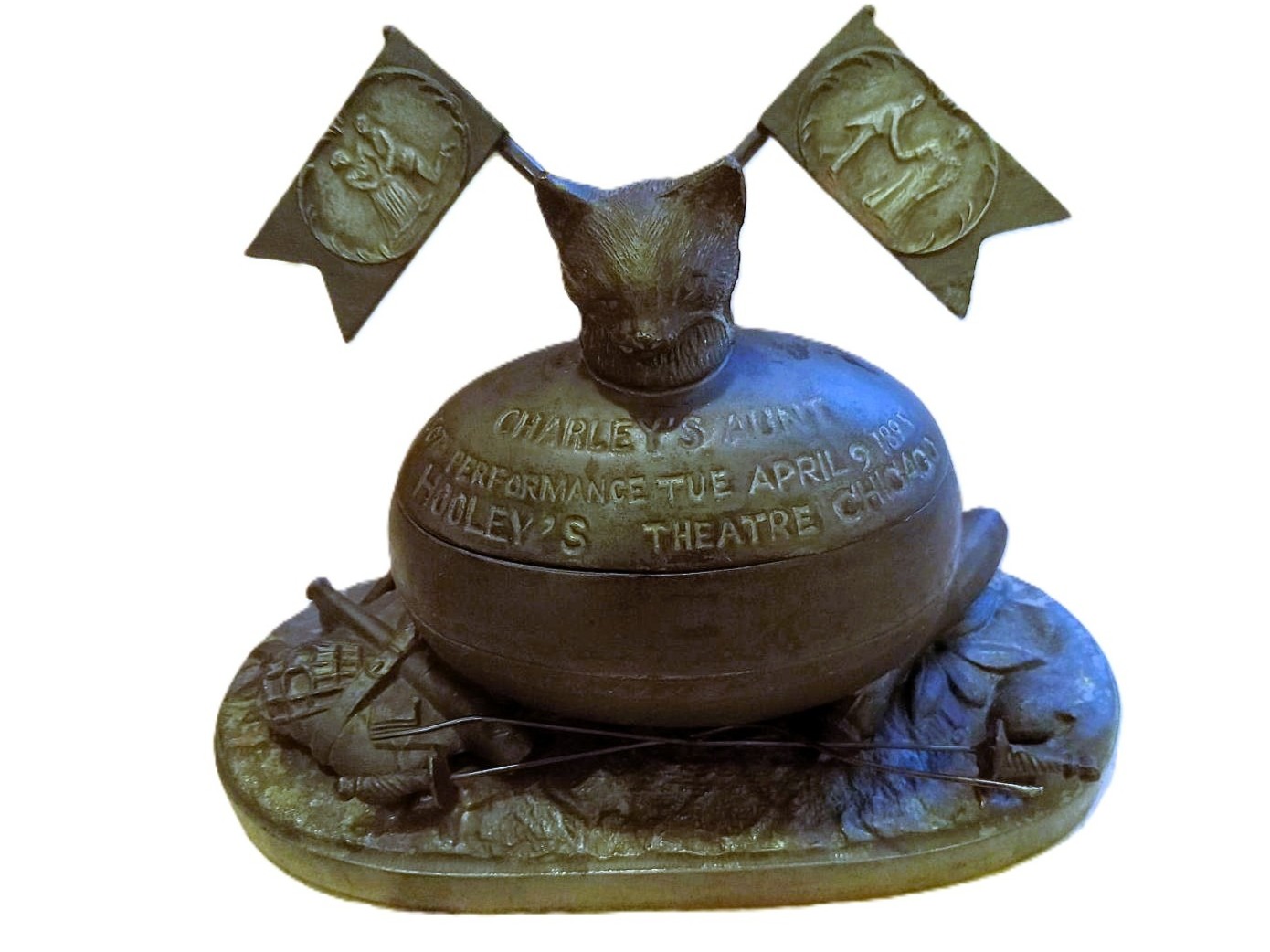 Charley’s Aunt Inkwell with Cat