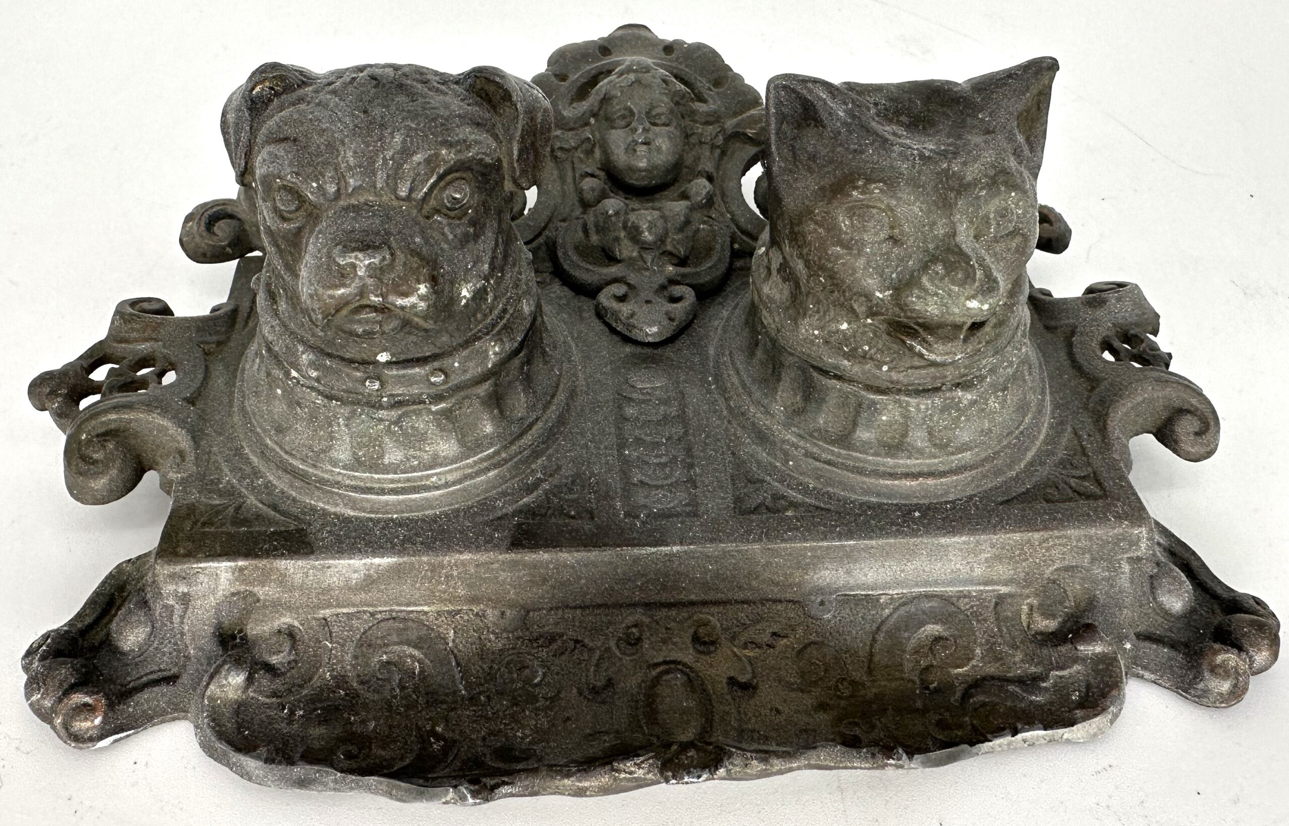 Dog and Cat Inkstand