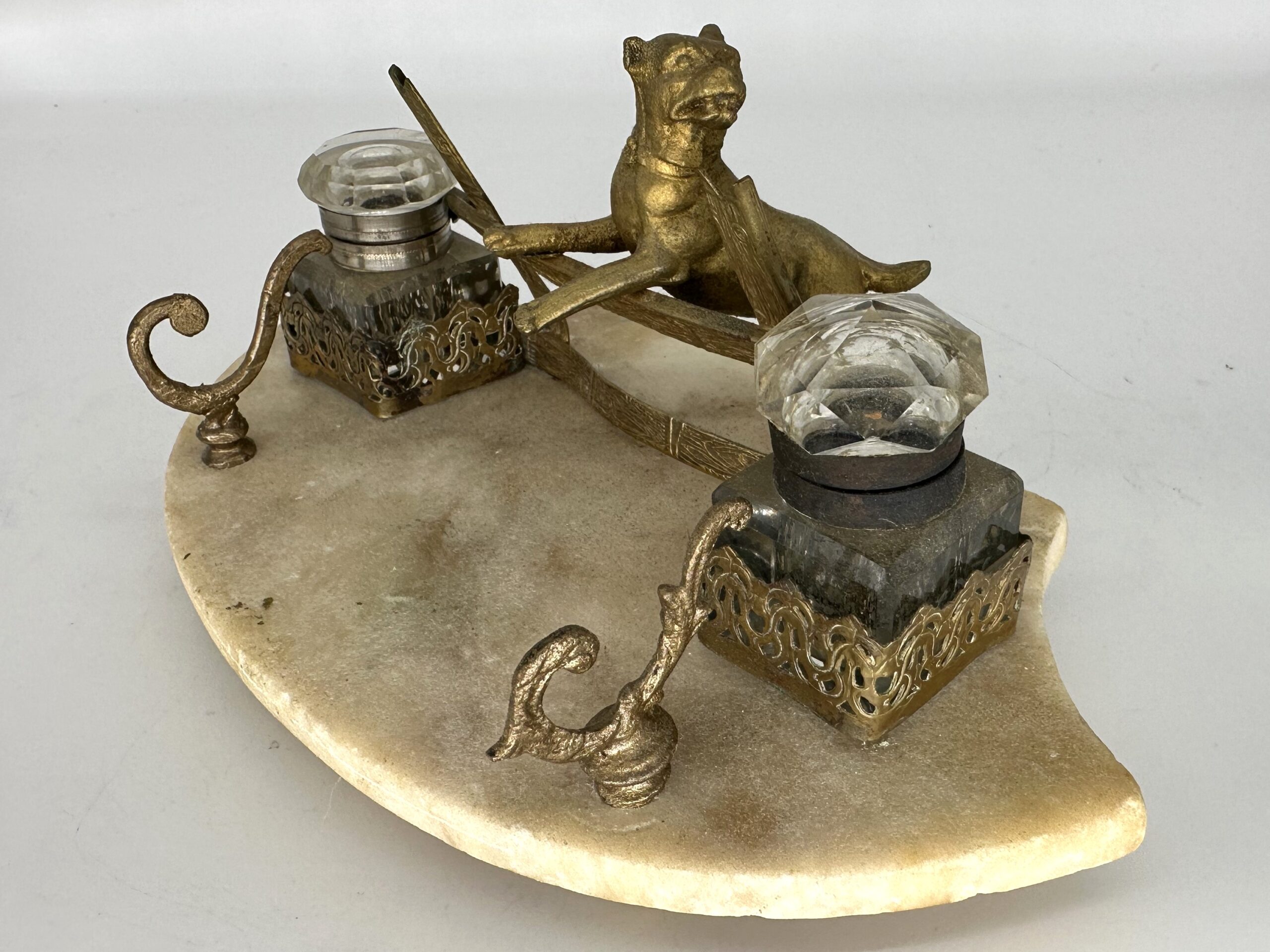 Dog – Bulldog at a Fence