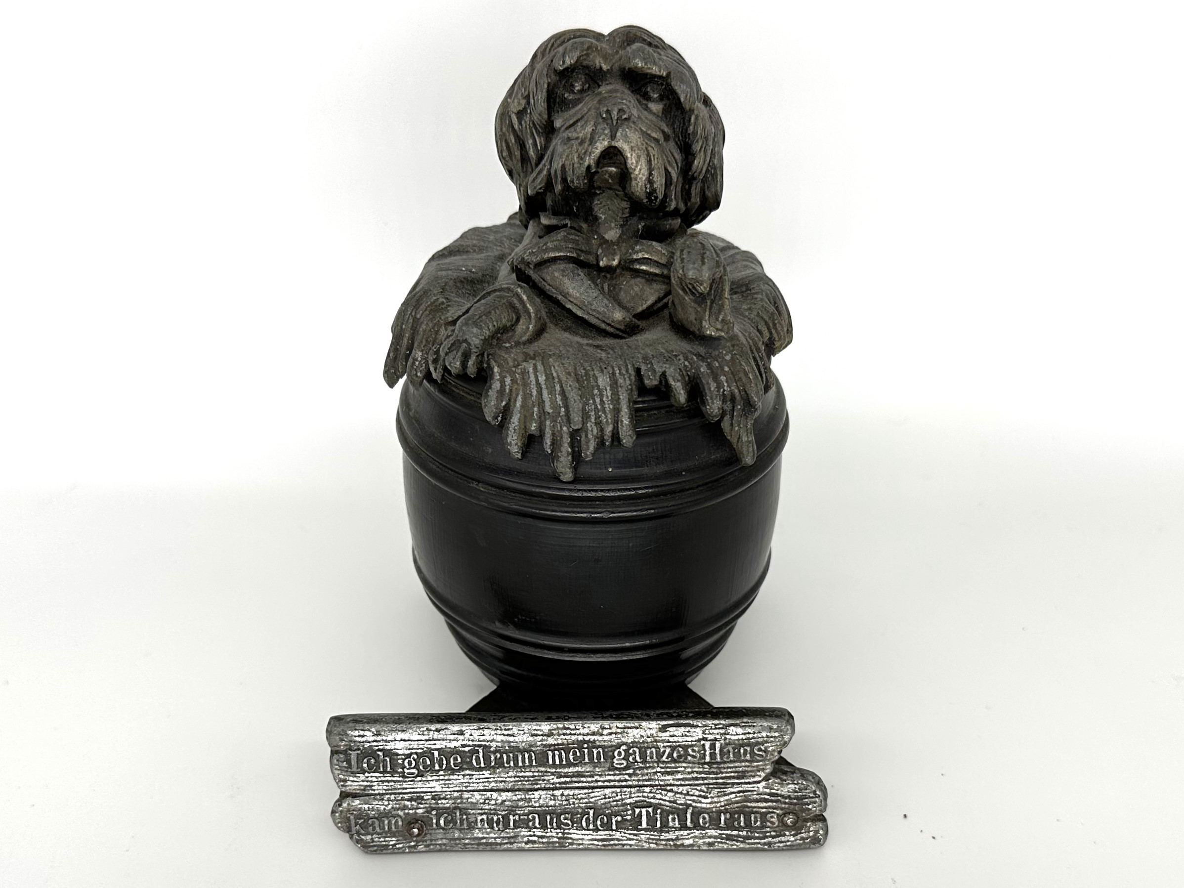 Dog in a Barrel of Ink