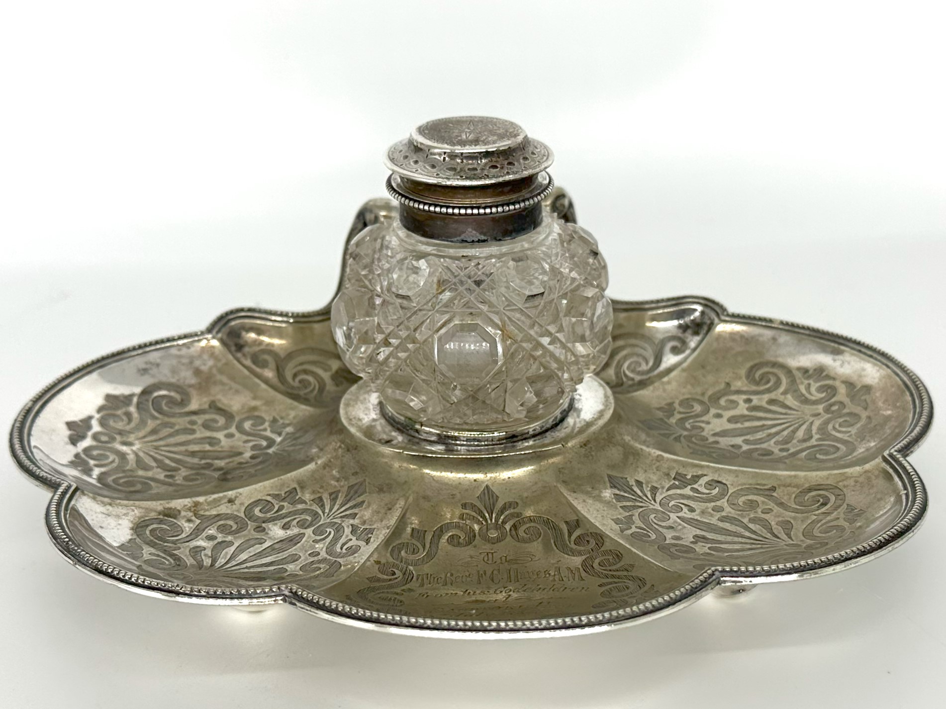 Presentation Inkstand – To Reverend from Godchildren