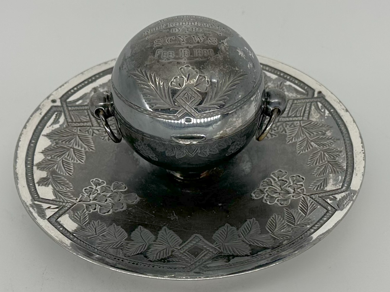 Presentation Inkstand – To Reverend from S.C.Y.W.S.