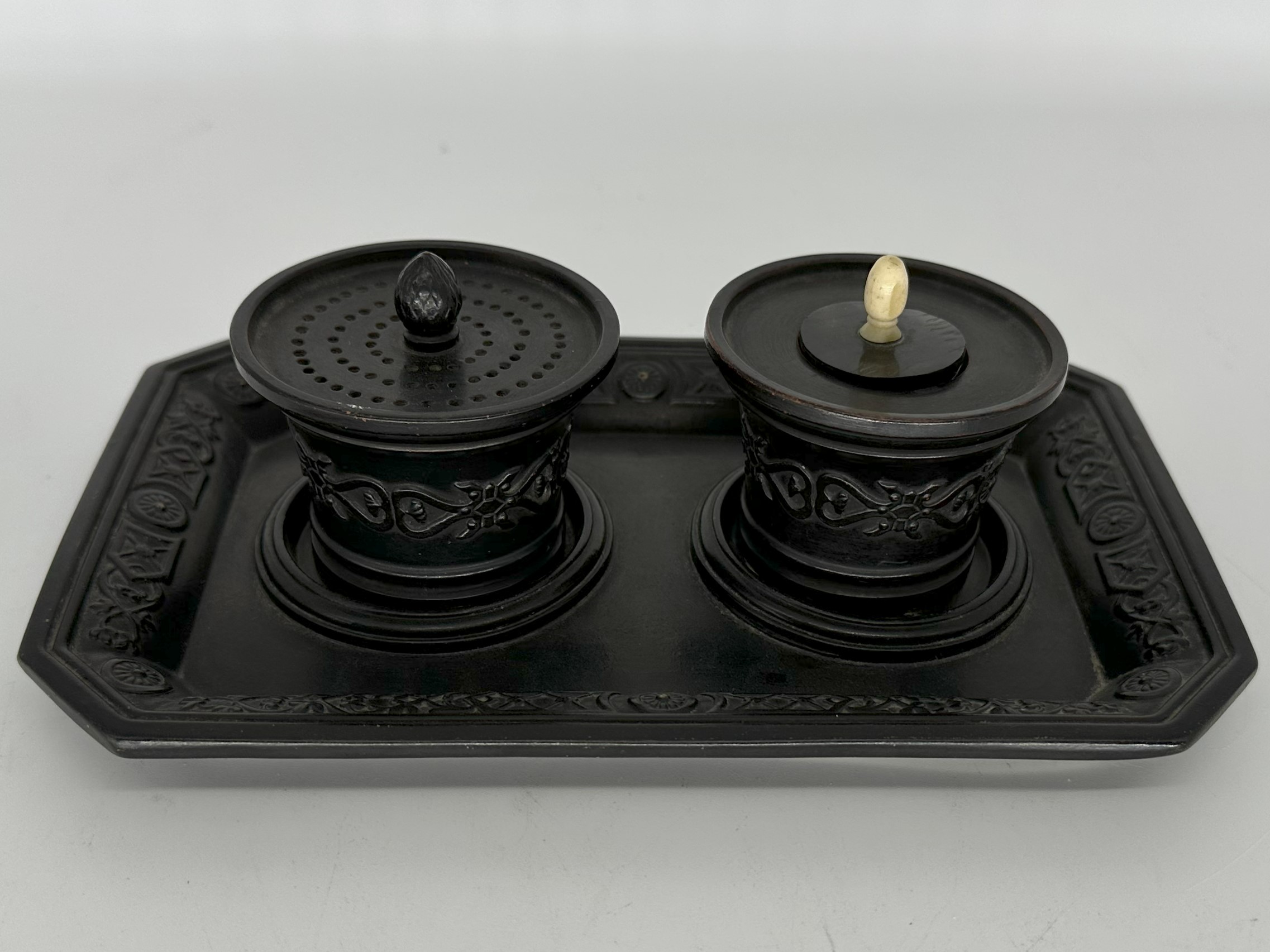 Black Basalt Inkstand