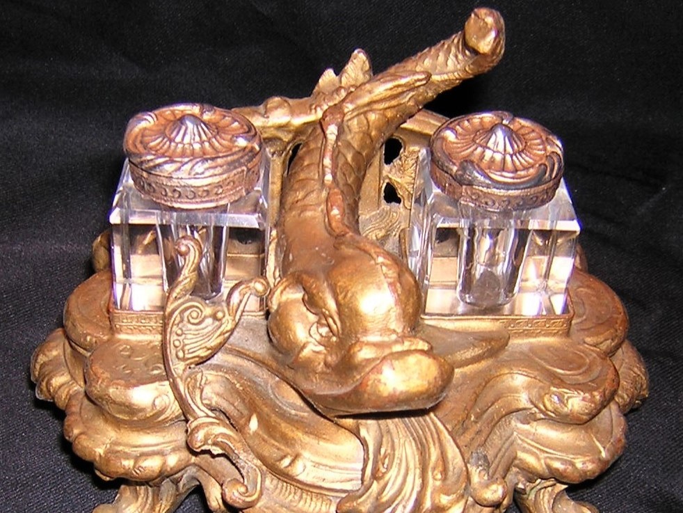 Dolphin Inkstand
