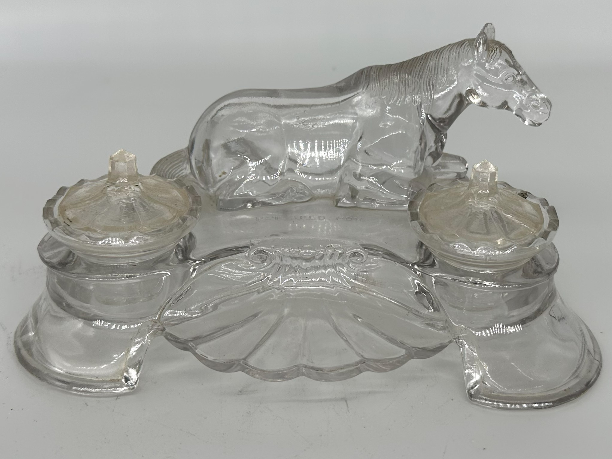 Recumbent Glass Horse