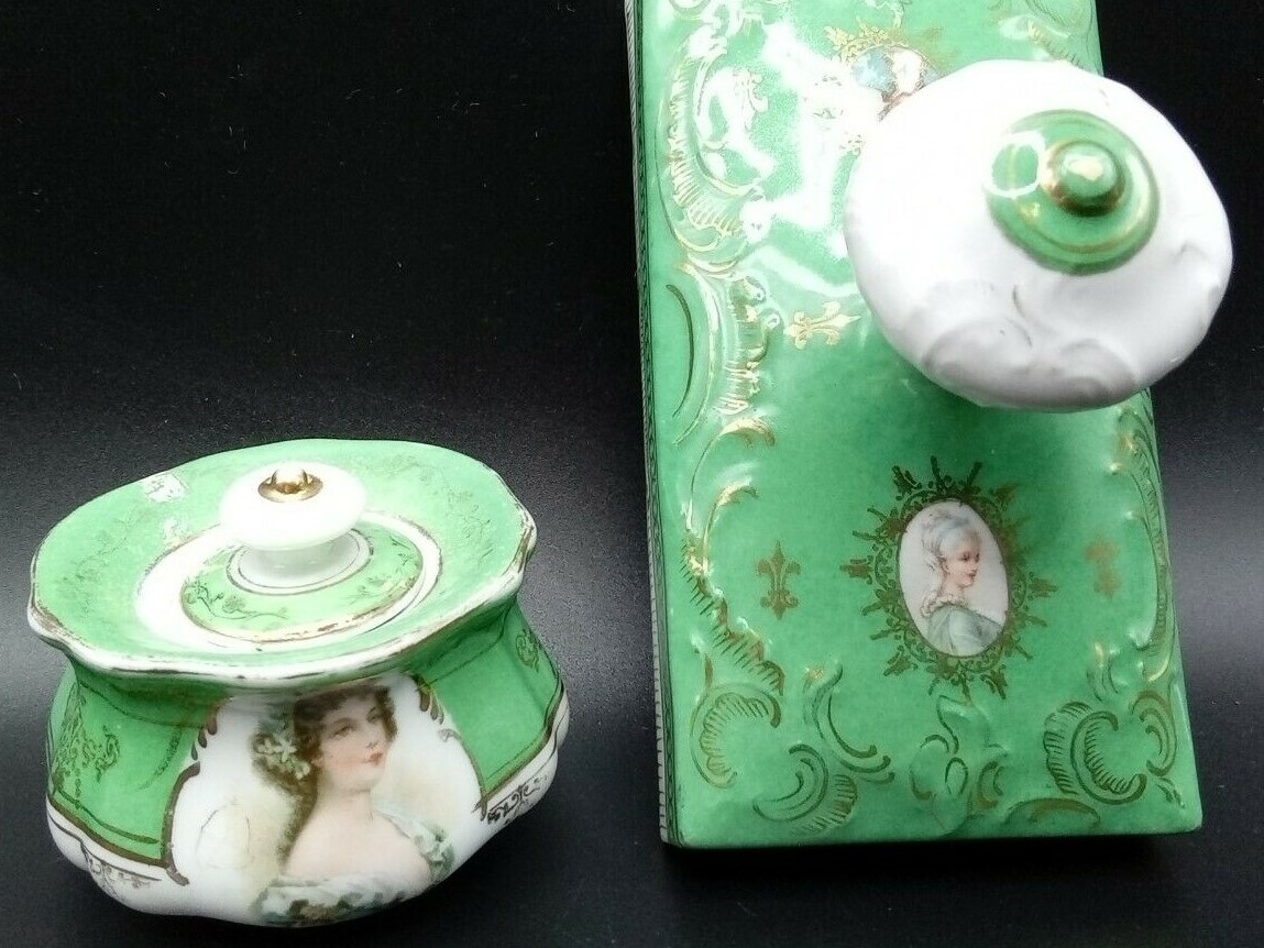 Austrian Inkwell & Matching Blotter