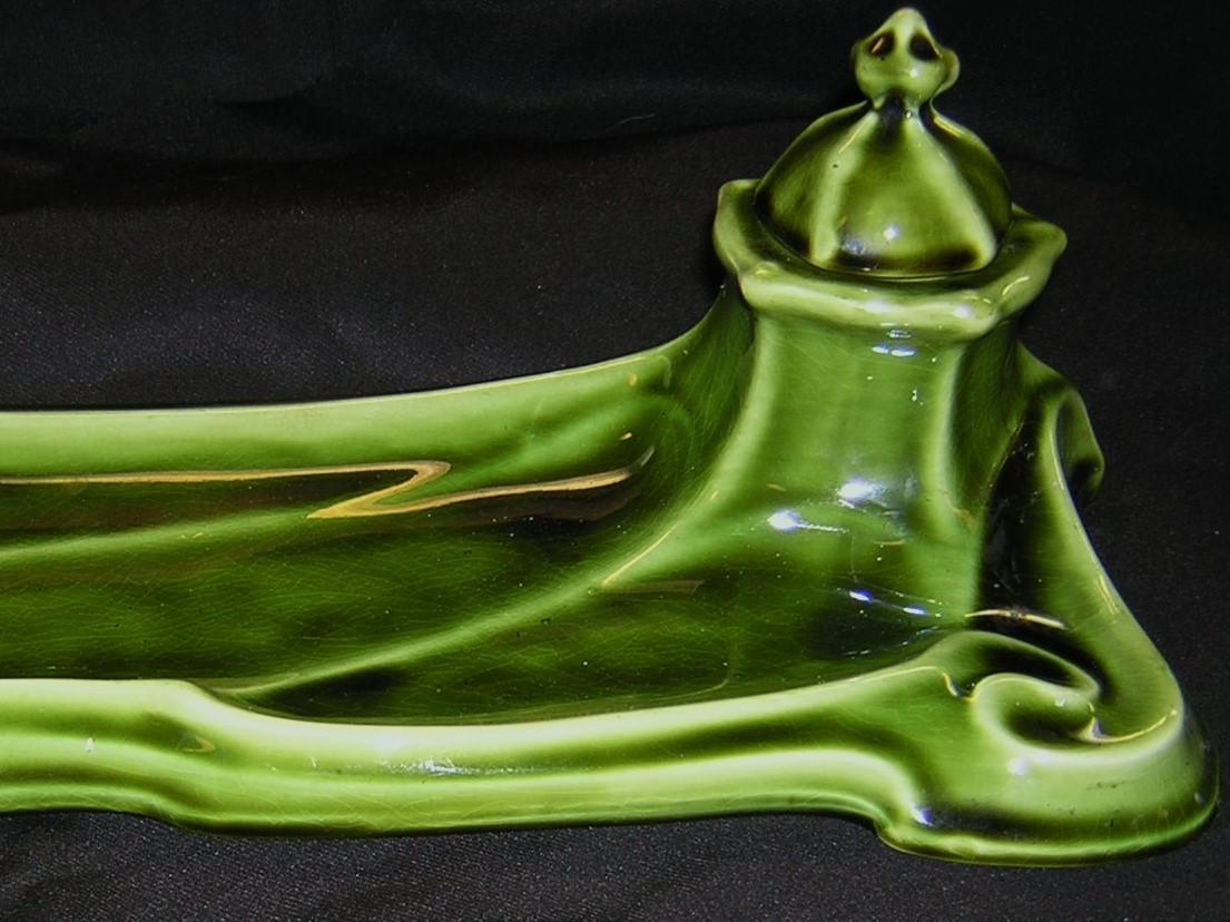Art Pottery Inkstand
