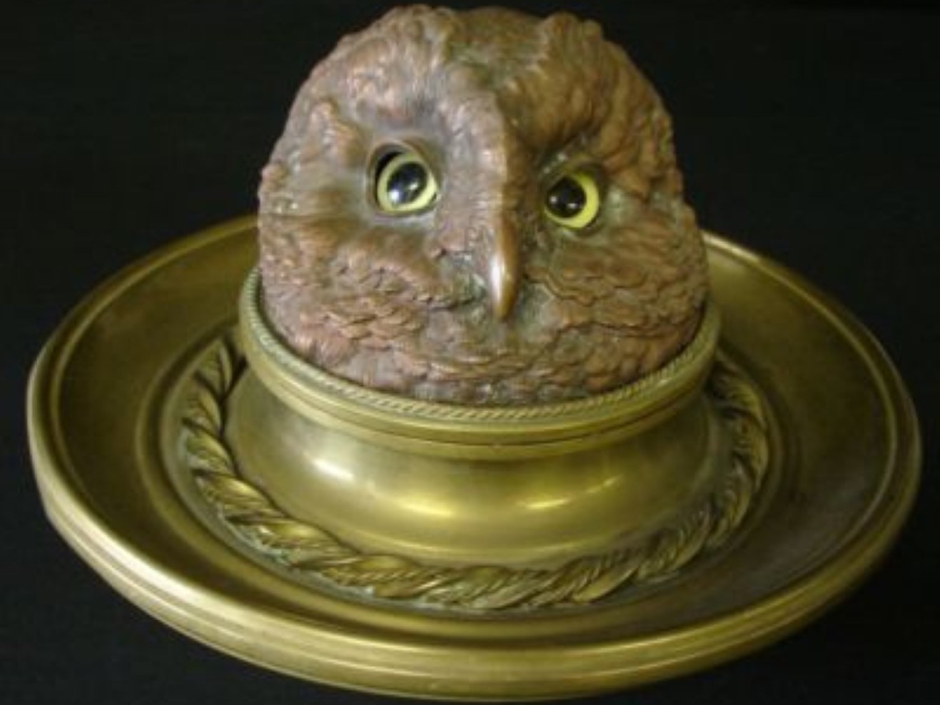 Bronze Owl’s Head