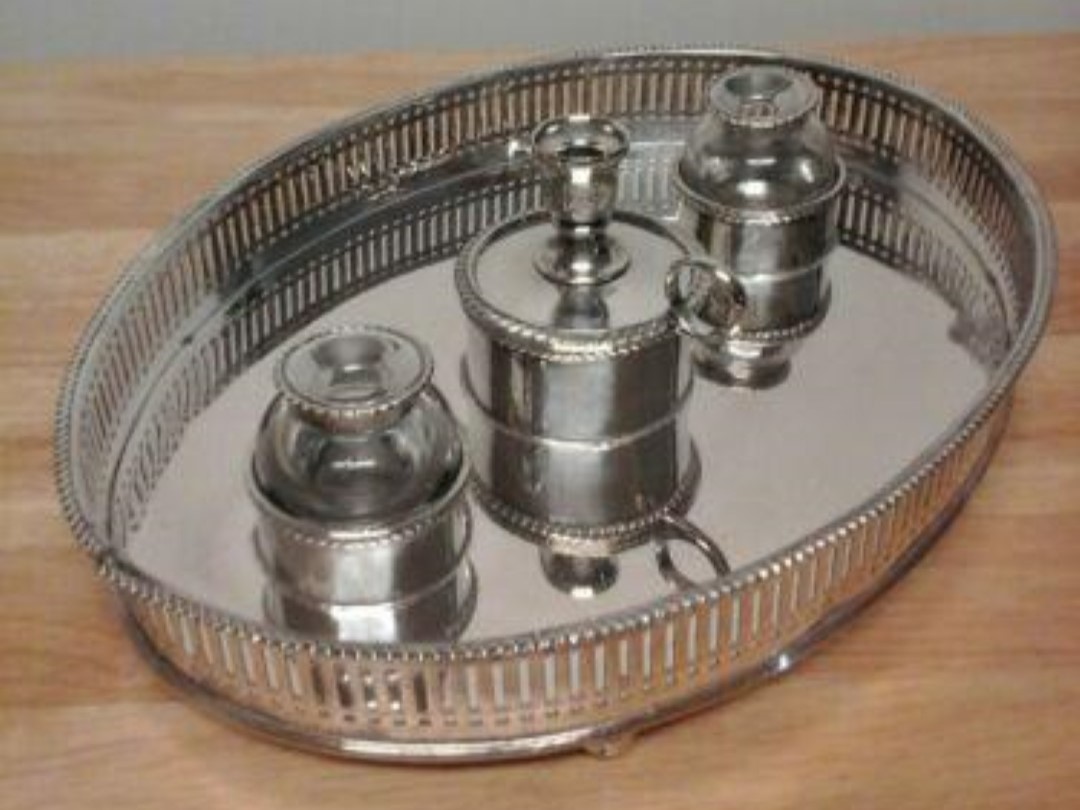 Silver Standish Oval Tray