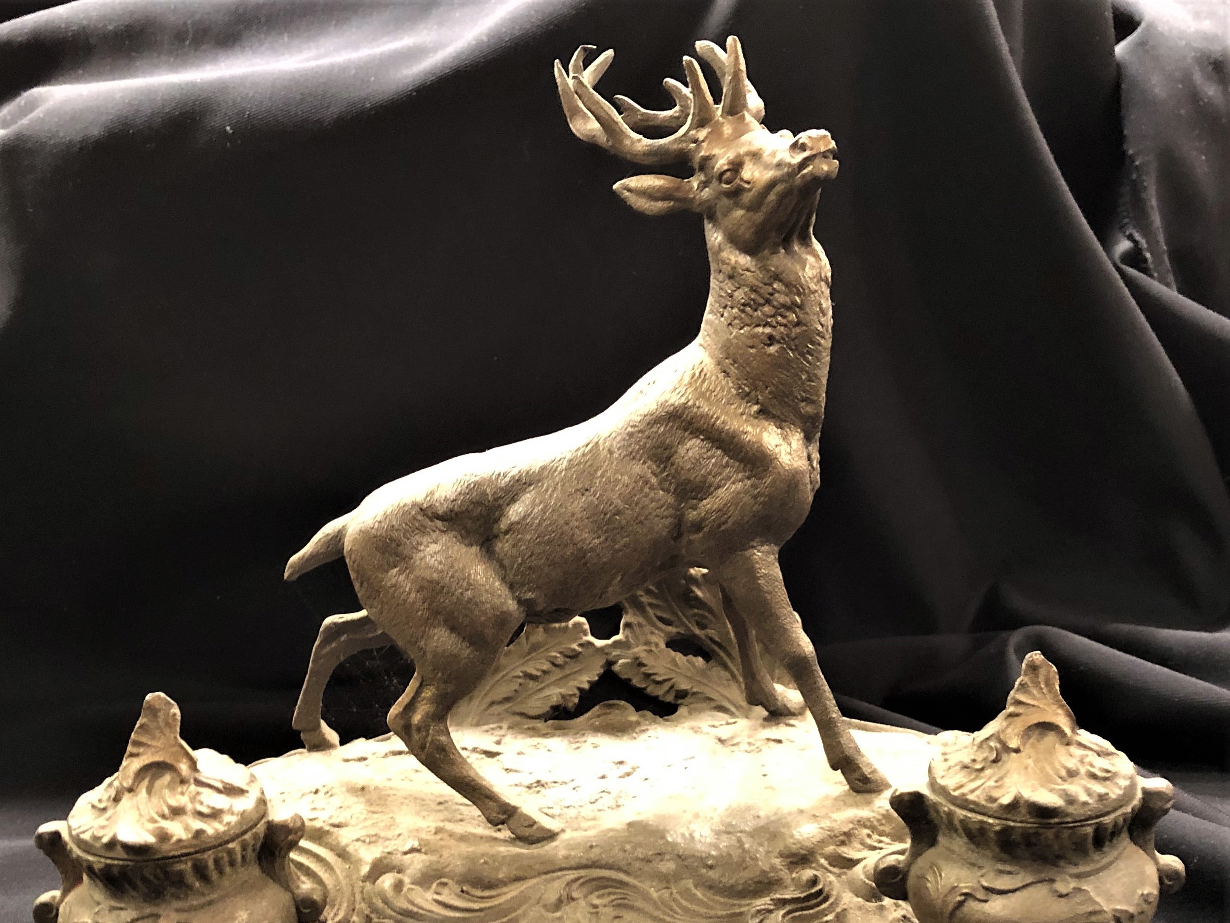 Stag Inkstand by A. Bossu