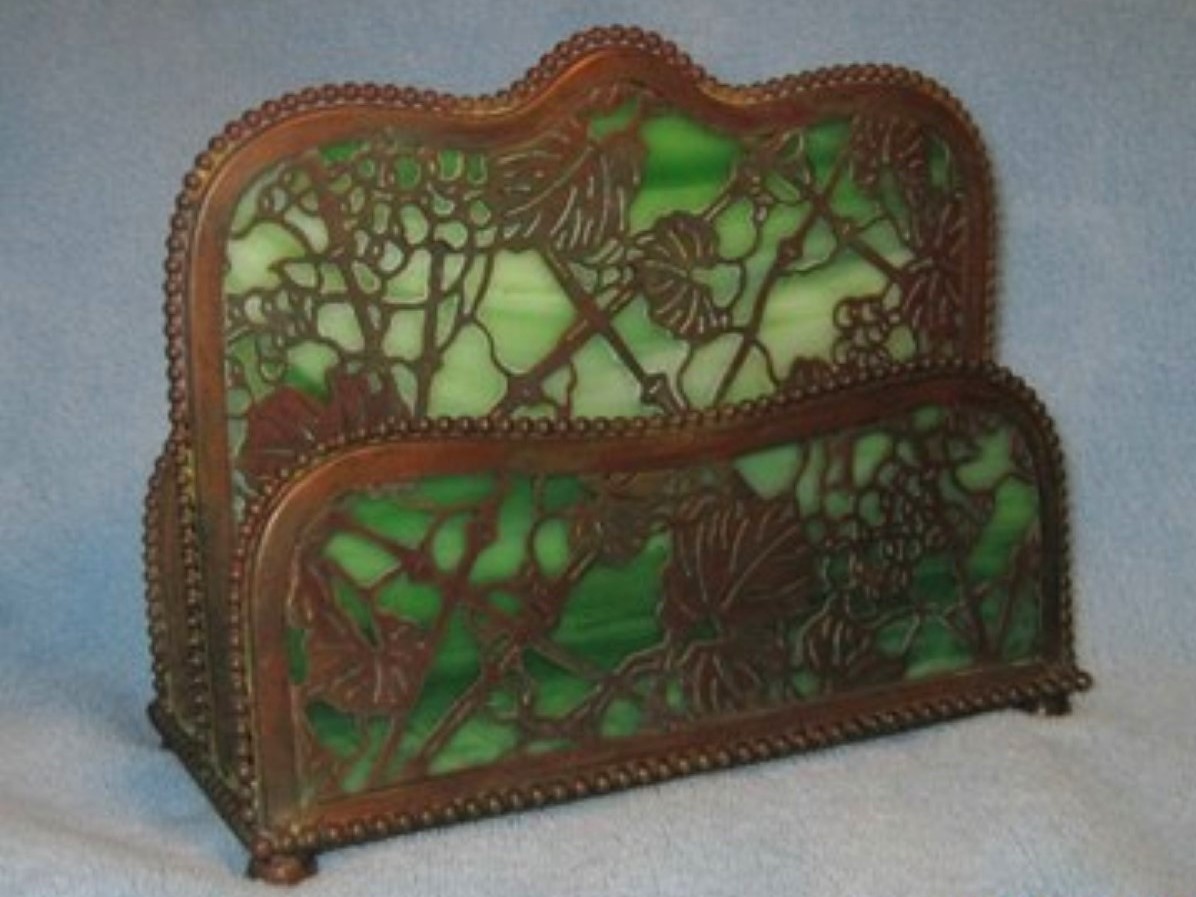 Tiffany Studio – Letter Rack - Grapevine Pattern