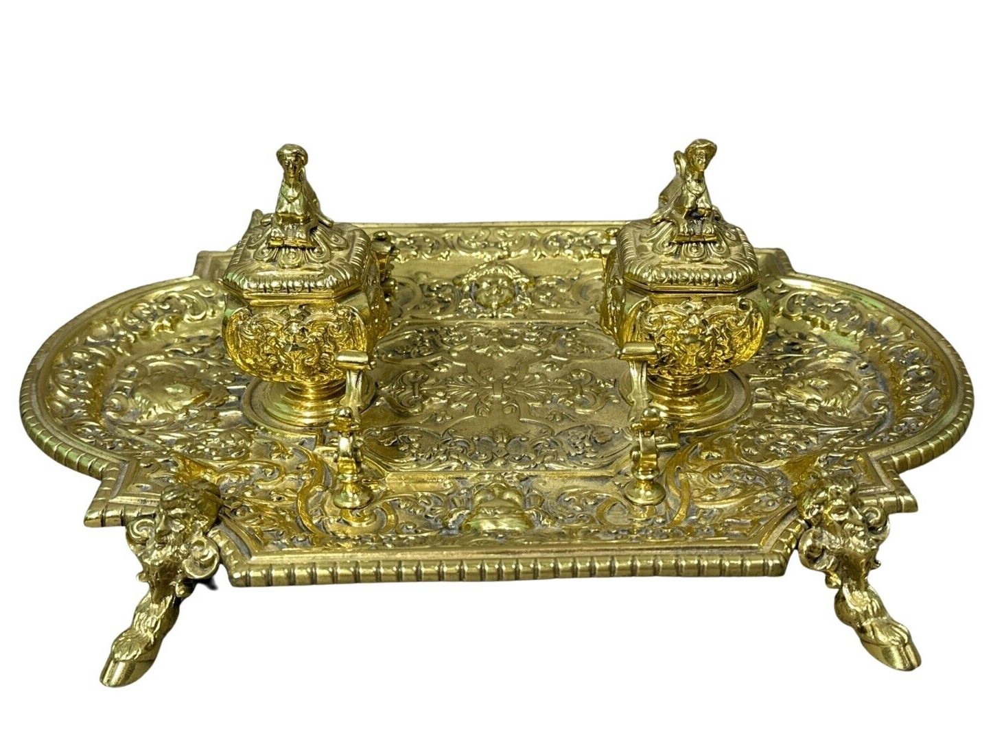 Brass Desk Standish