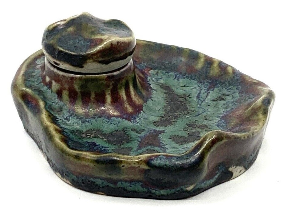 Dalpayrat High-Fired Pottery Inkwell