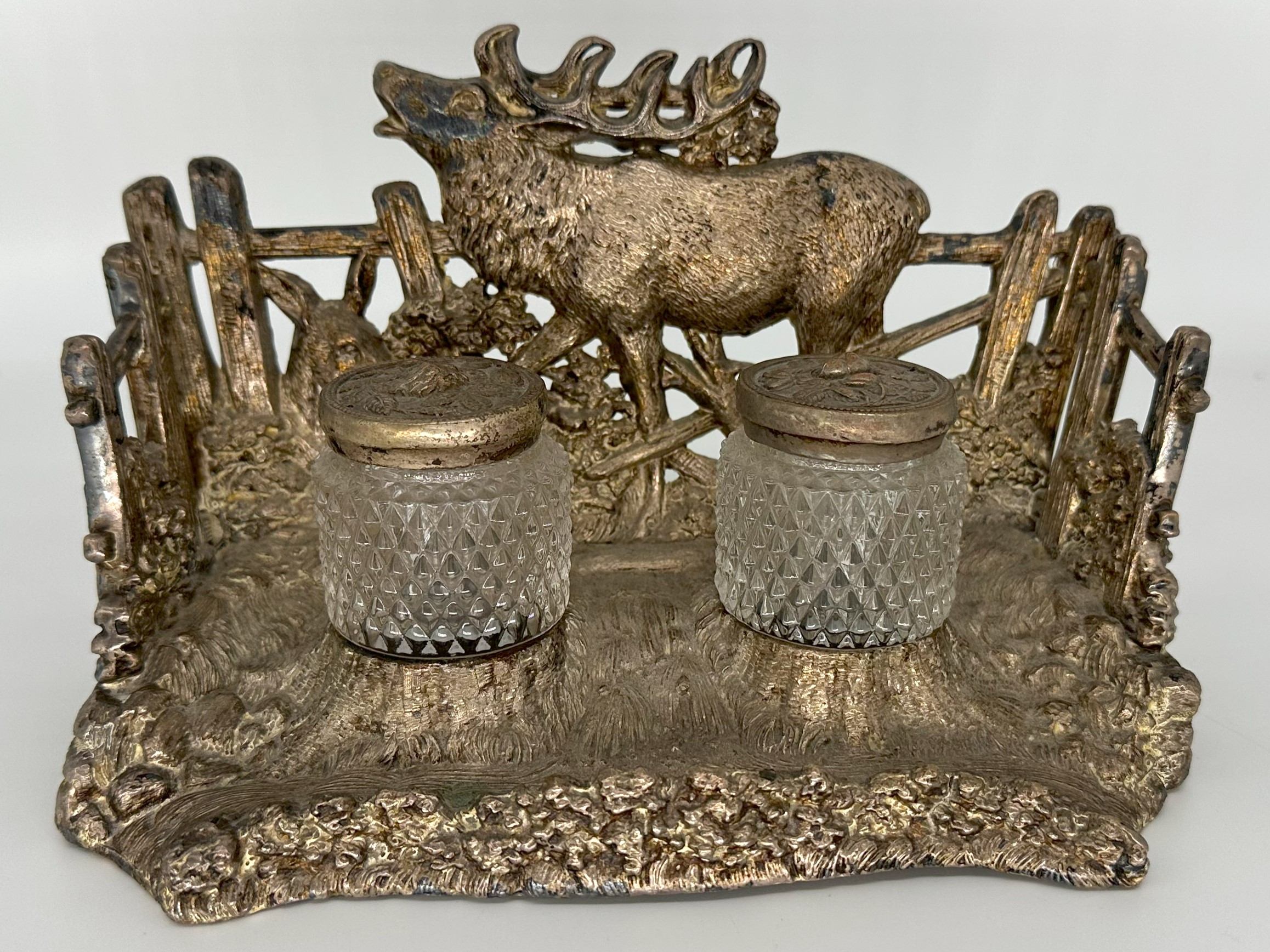 Elk with Calf Inkstand