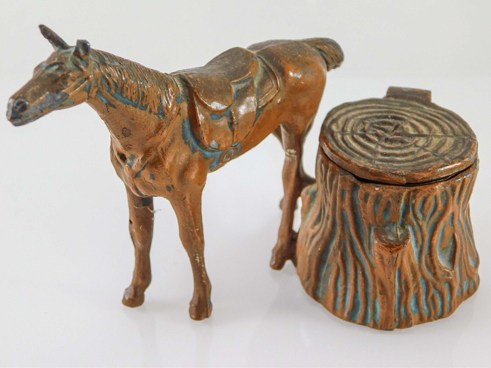 Horse by a Stump