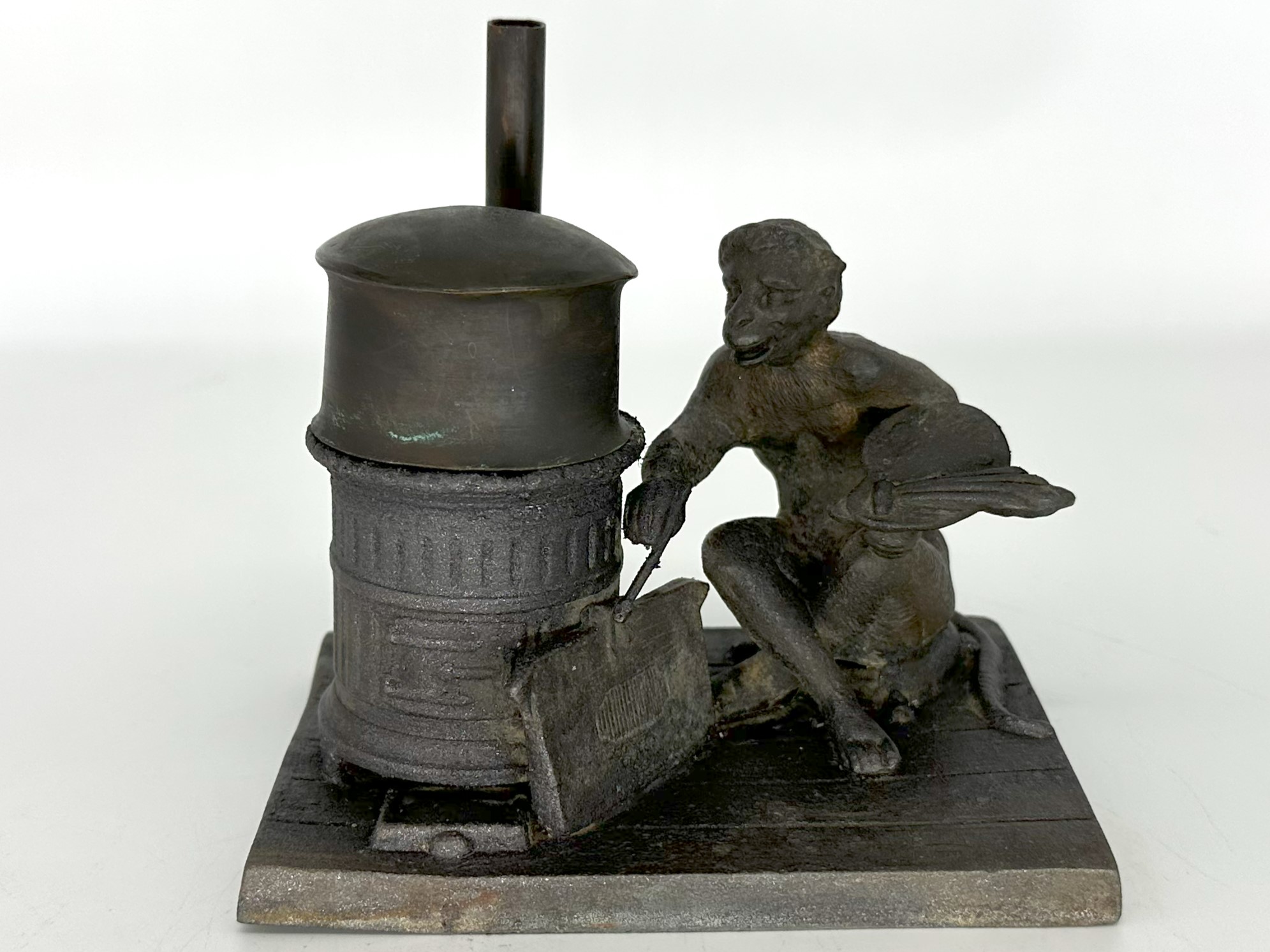 Anthropomorphic Monkey Inkstand