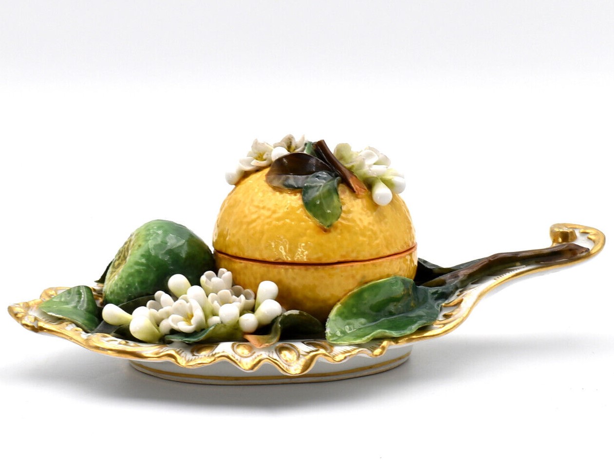 Porcelain Fruit on a Tray