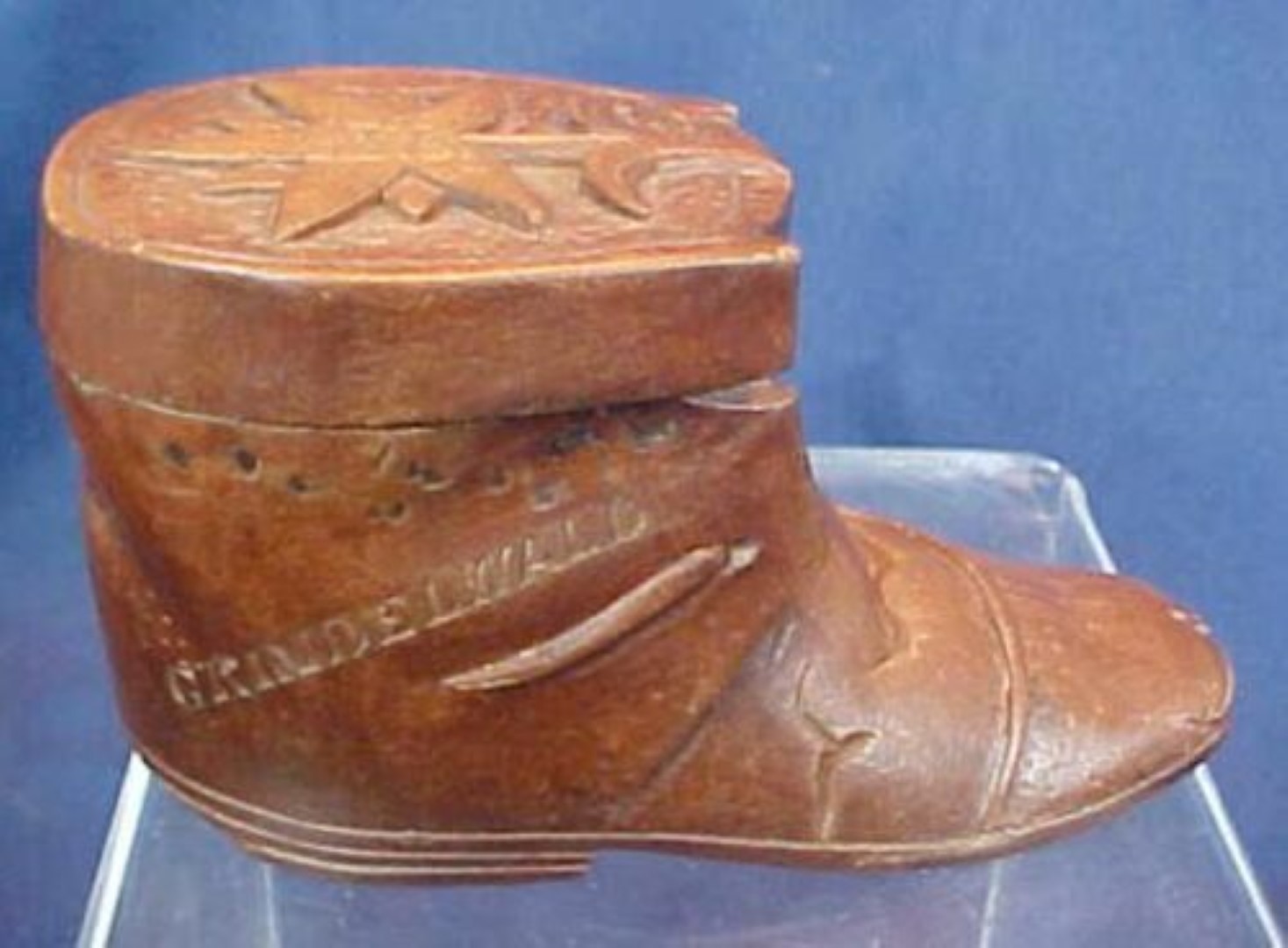 Carved Wooden Shoe