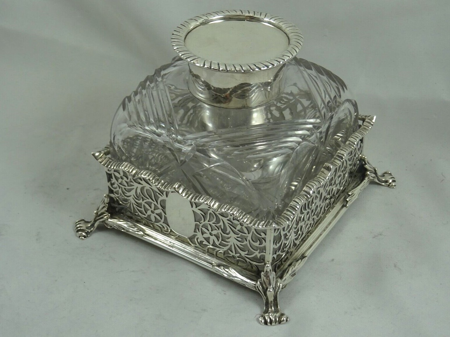 Sterling Silver Inkstand – Square Form
