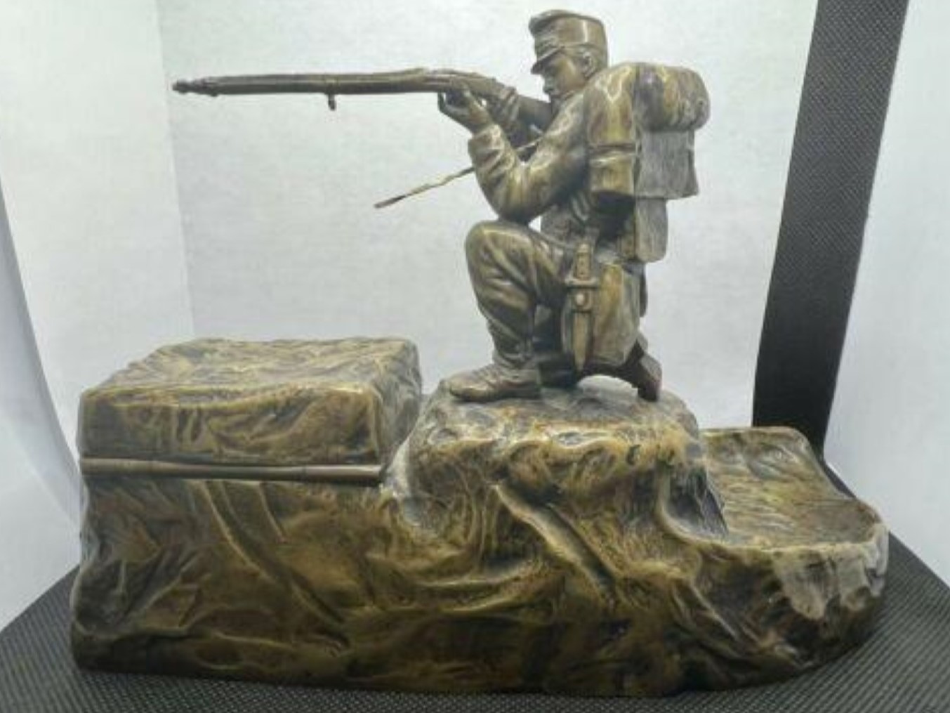 World War I Inkstand with Soldier