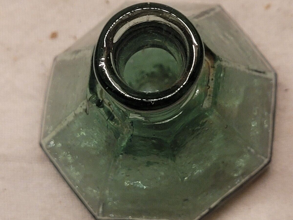 Teal Green 8-Sided Umbrella Ink Bottle