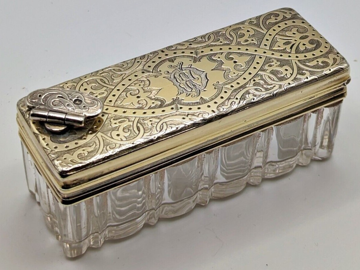 Traveling Inkwell – Silver & Glass