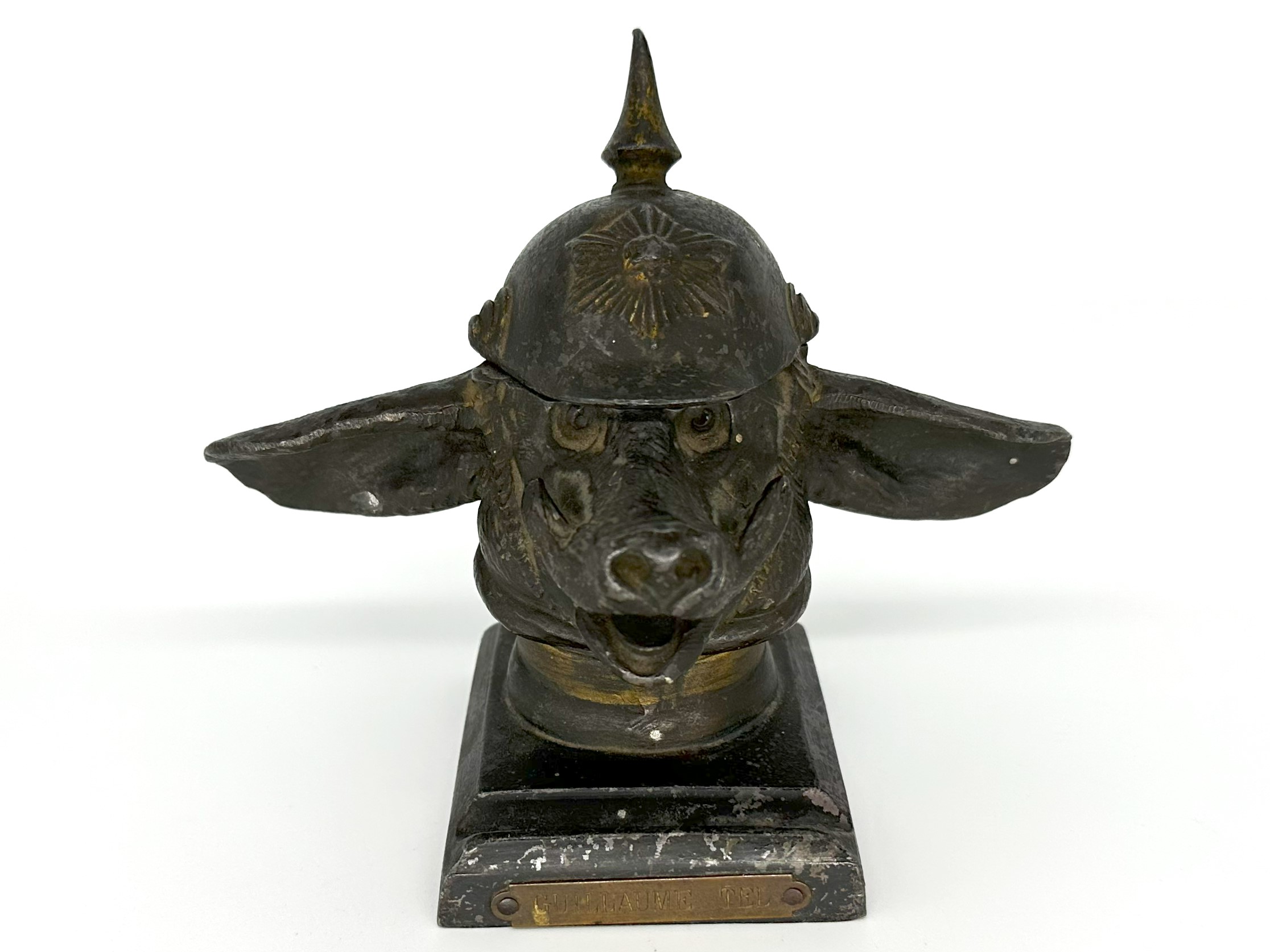 Boar Wearing a Prussian Helmet