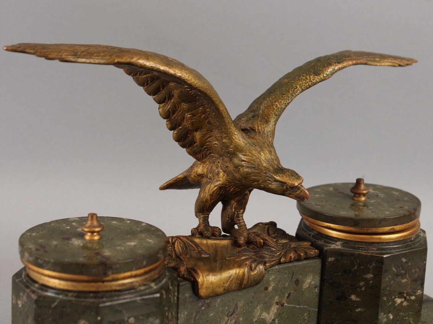 Marble Inkstand with Eagle