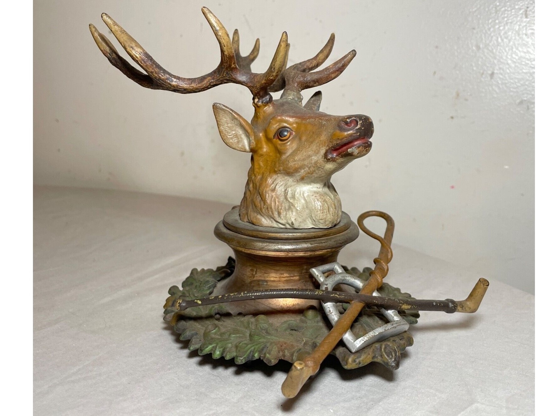 Stag or Elk’s Head Inkstand