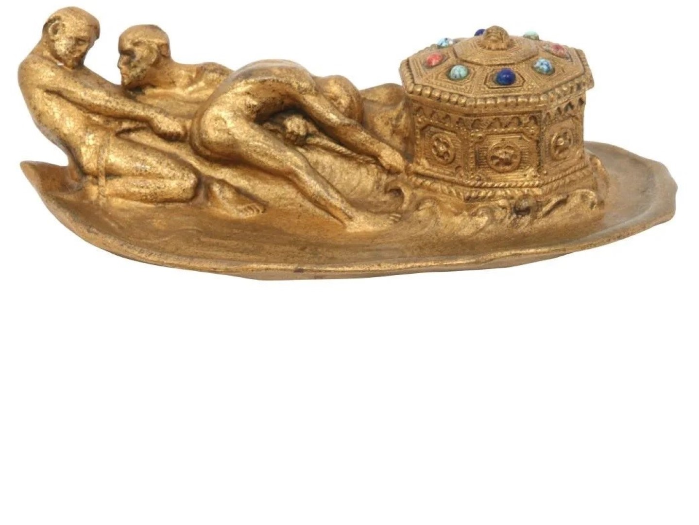 Tiffany Treasure Chest Inkstand