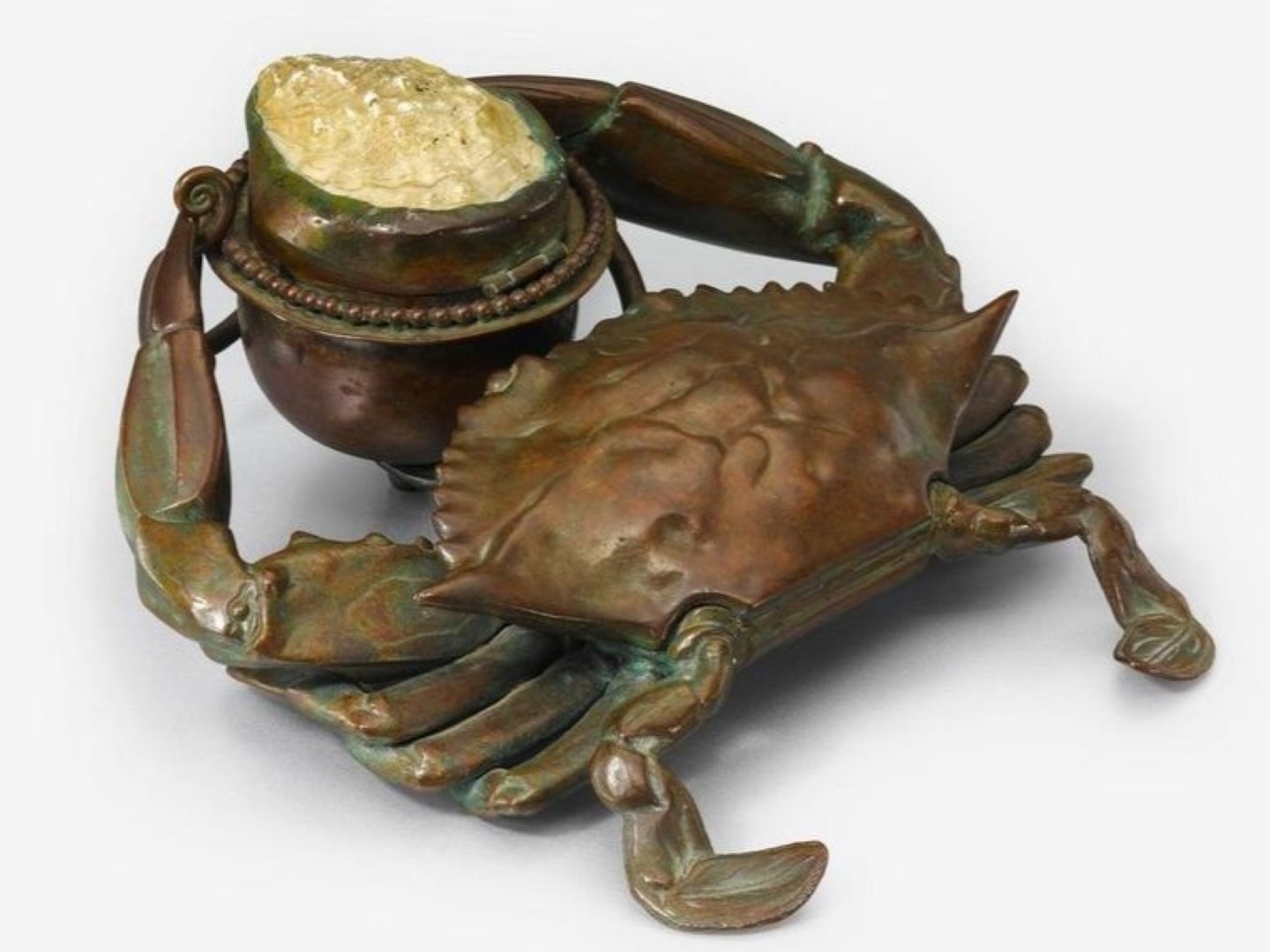 Tiffany Studios Crab Inkwell