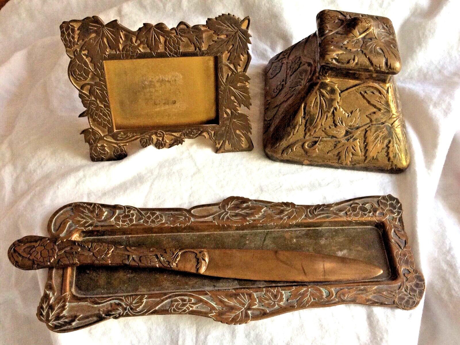 Marshall Fields Bronze Desk Set