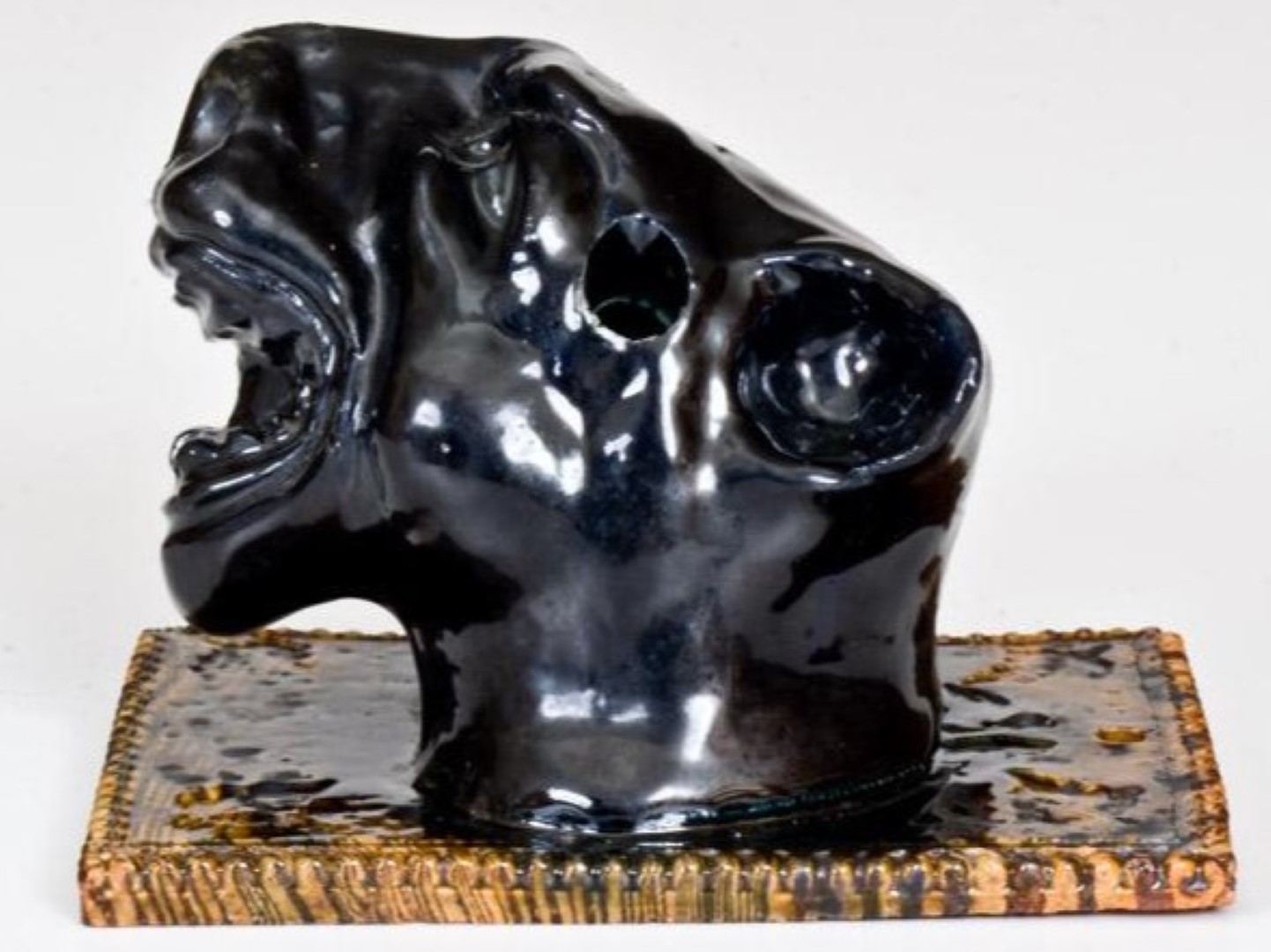 George Ohr – Cougar Inkwell