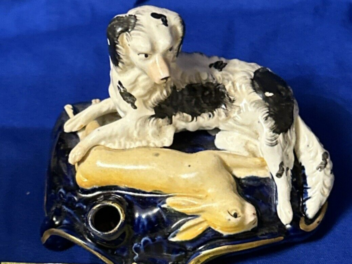 Staffordshire Spaniel with Rabbit