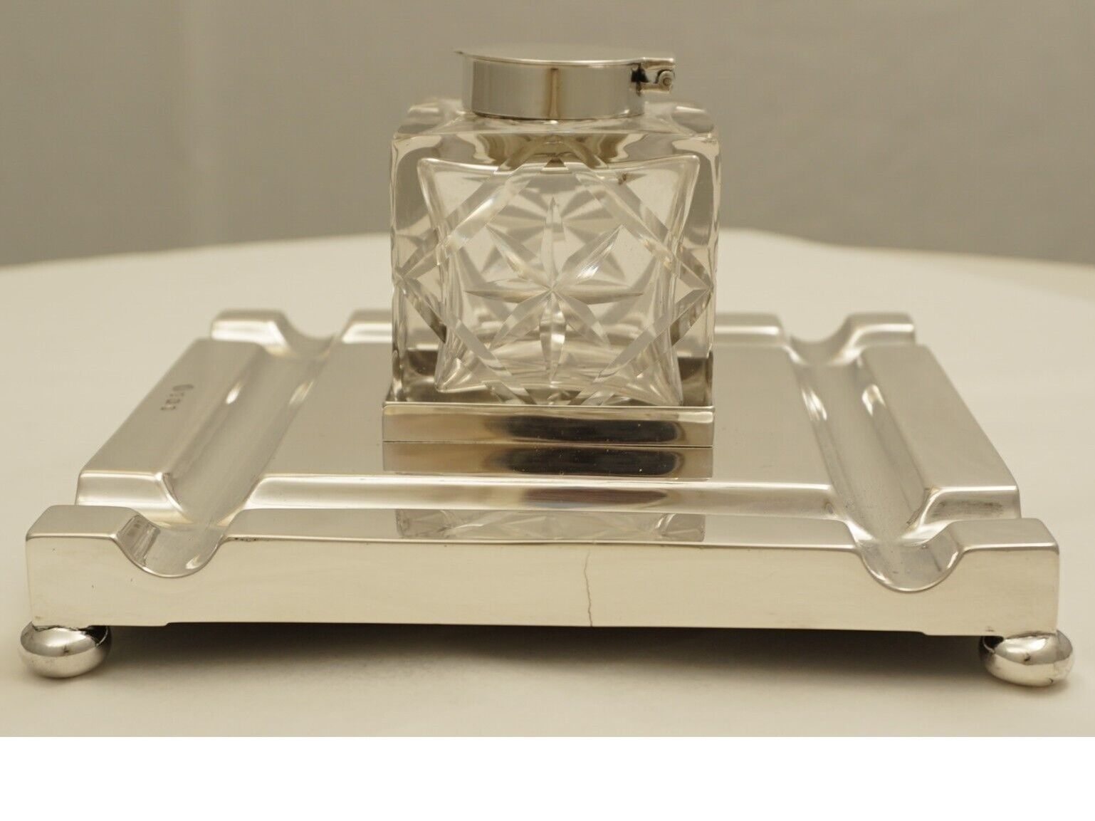 Art Deco Sterling Silver Inkstand