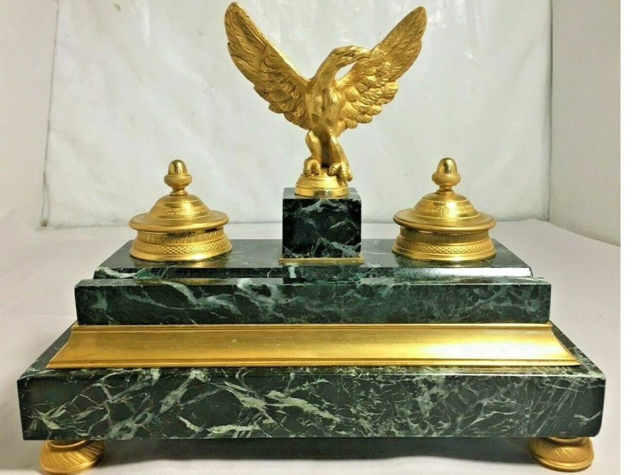 Eagle Inkstand – Marble Base