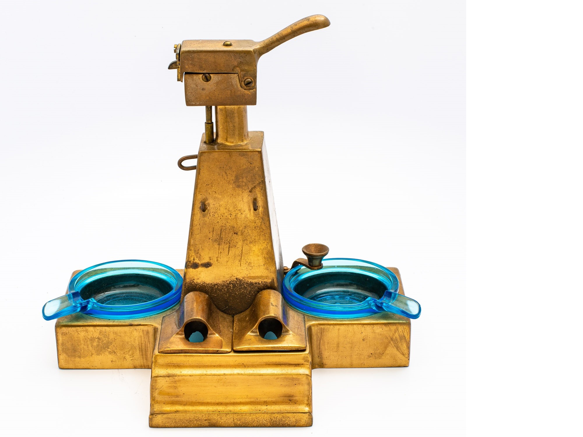 Guinco Lighter and Desk Set with Inkwells