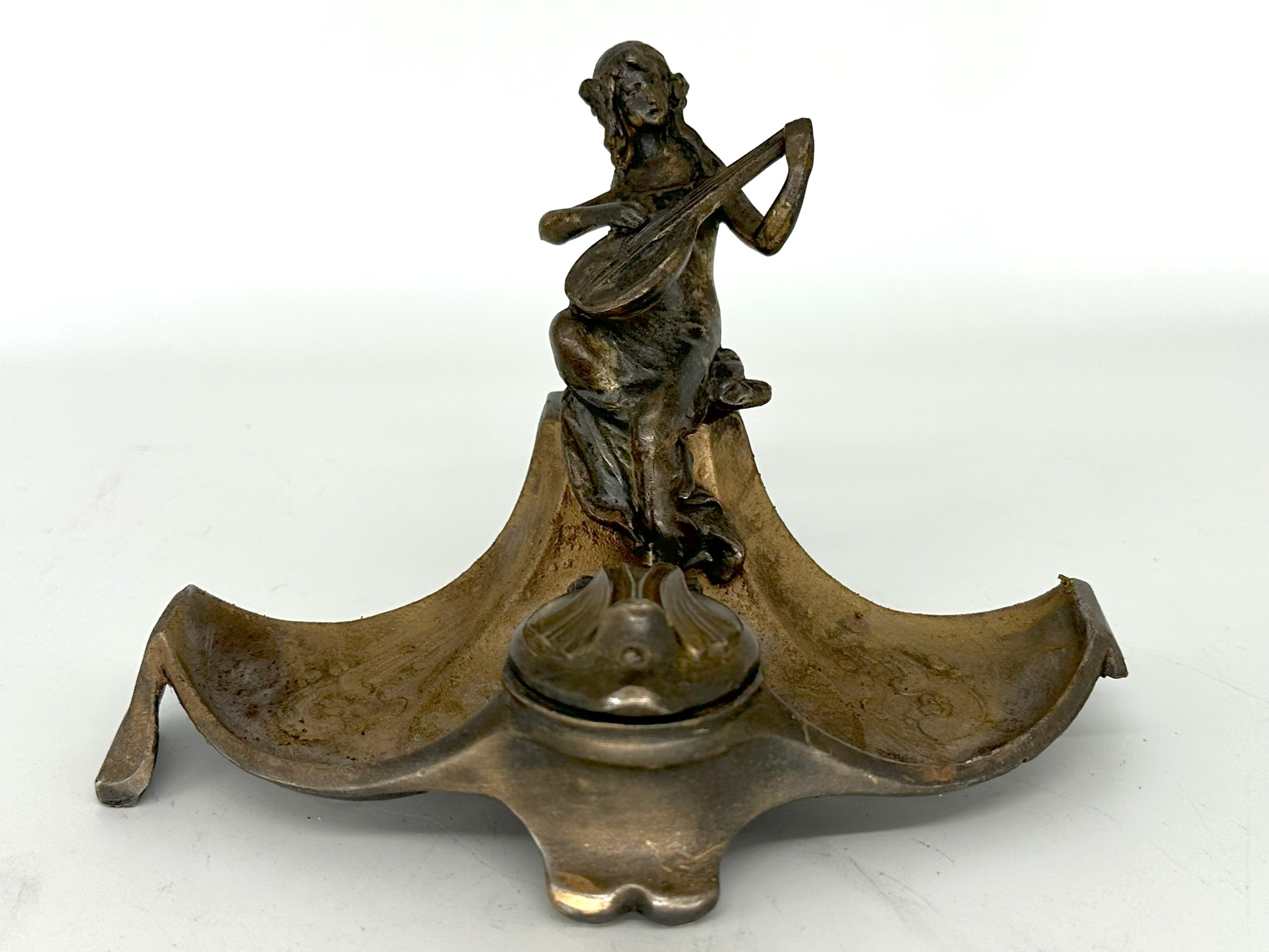 Woman Playing a Mandolin