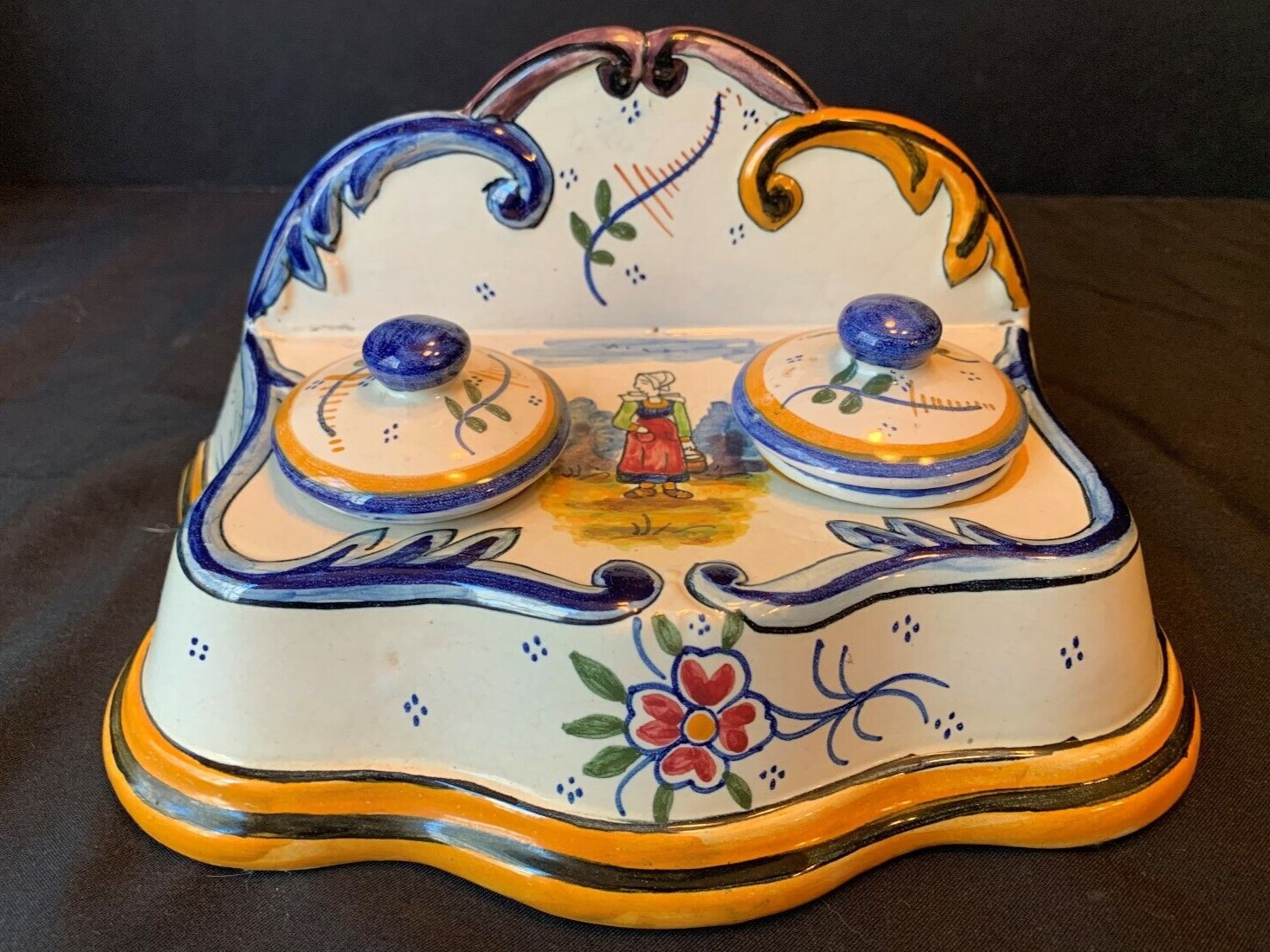 HB Quimper Inkstand