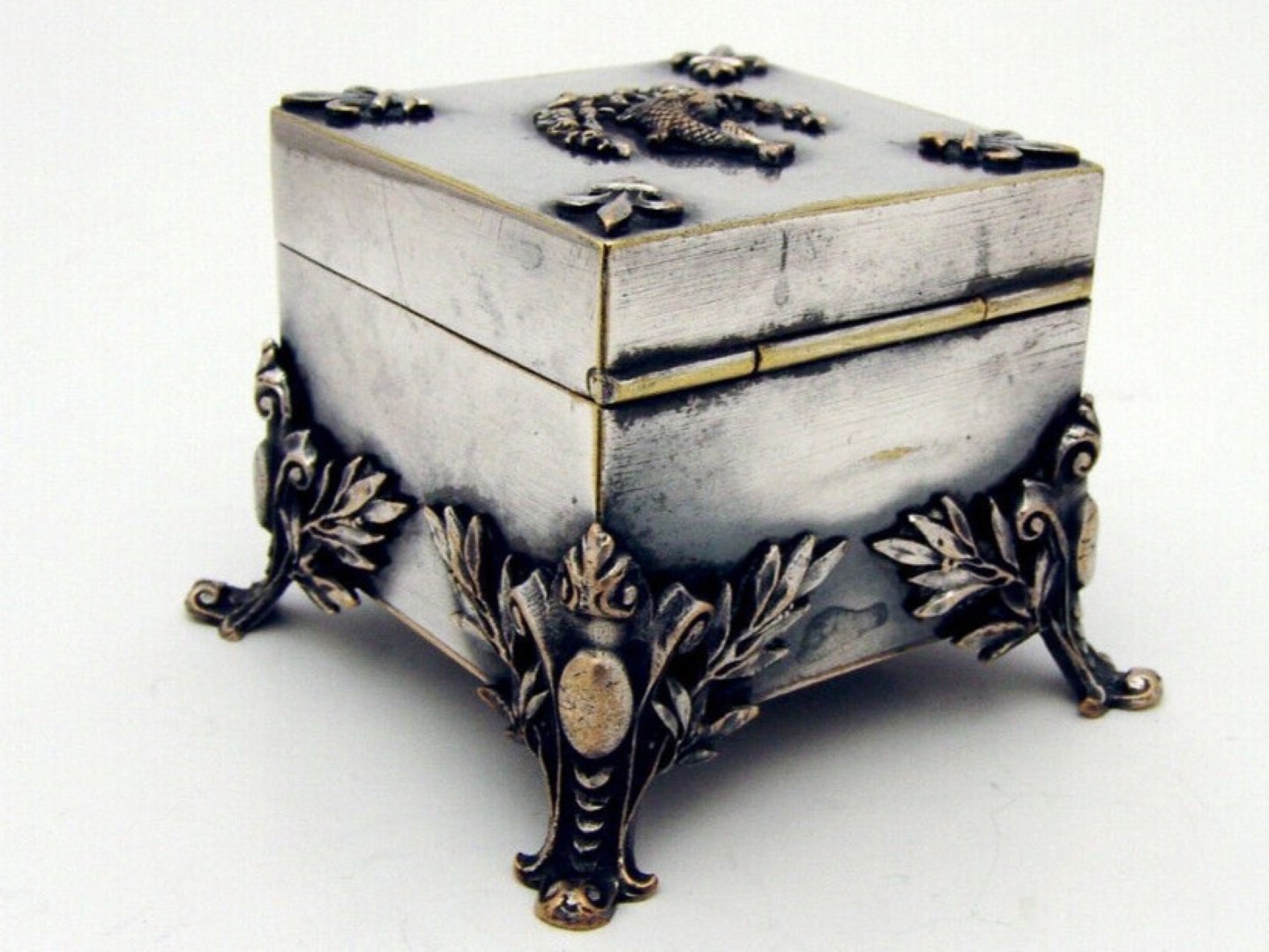 Silverplate Traveling Inkwell