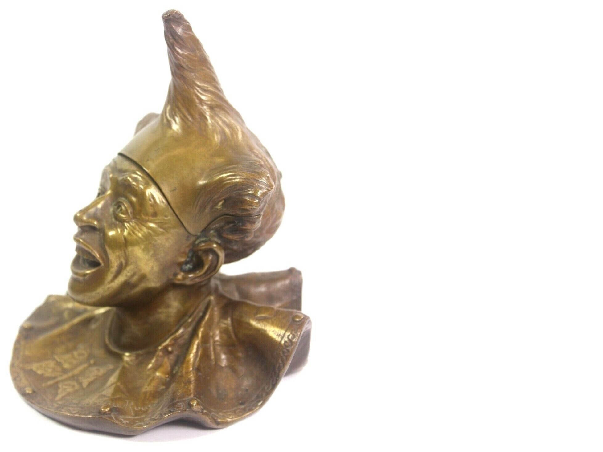 Bronze Harlequin Clown