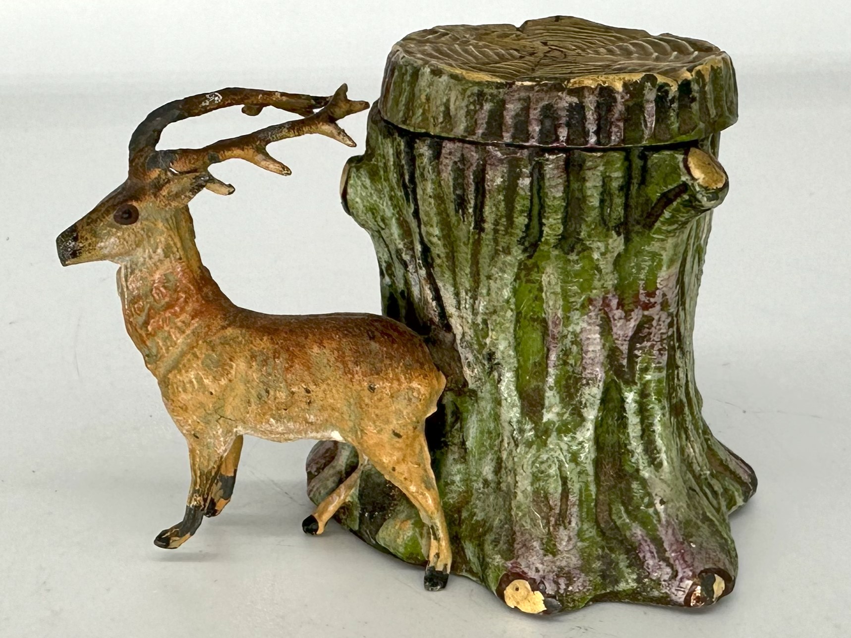 Stag Next to a Stump