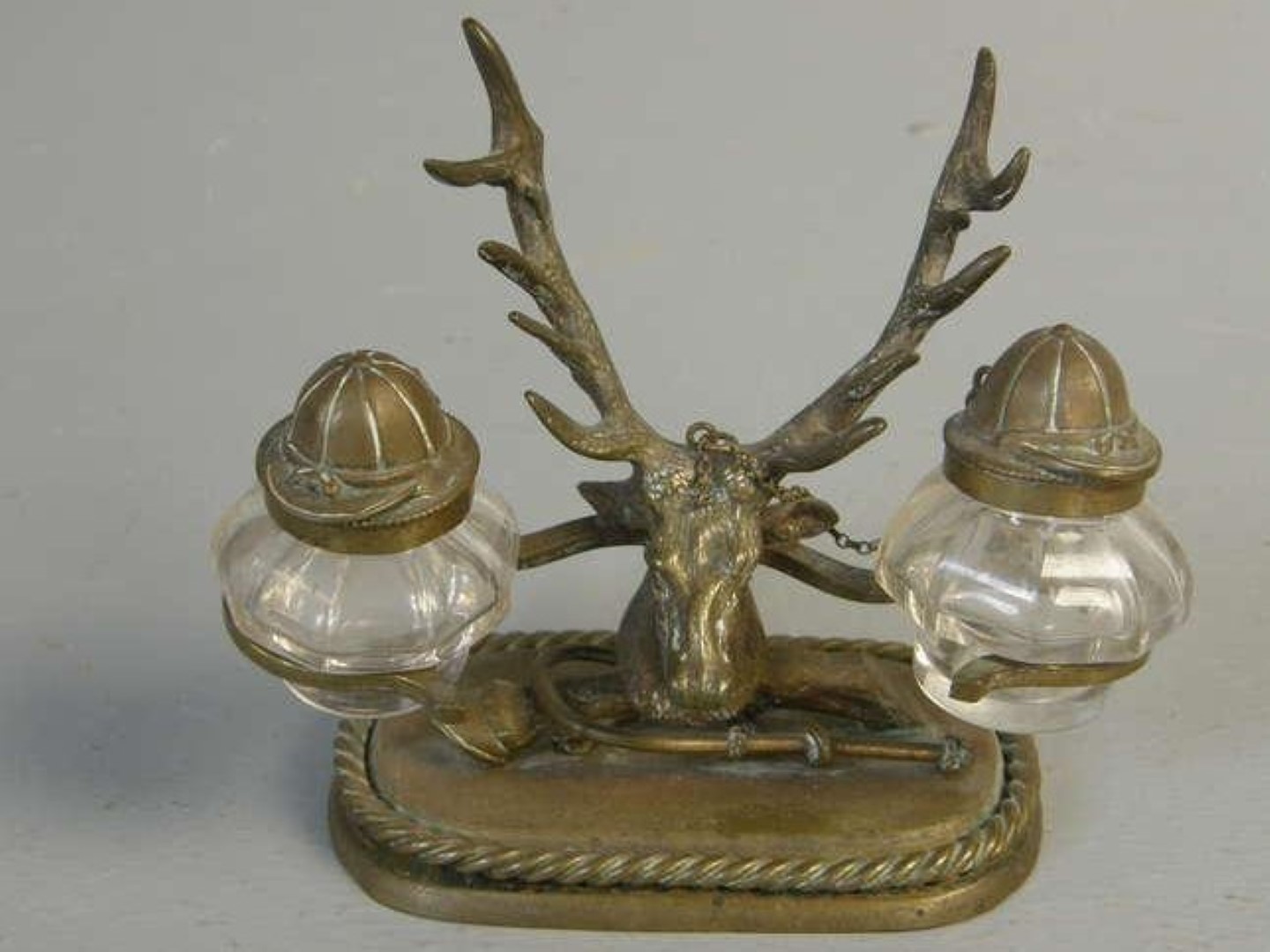 Stag Double Inkstand