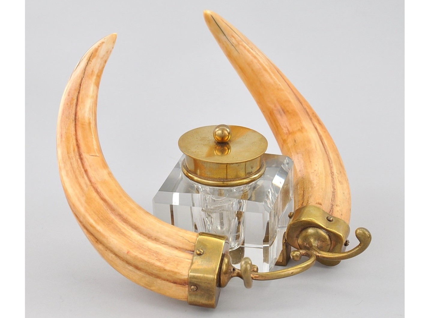 Inkwell with Boar Tusks